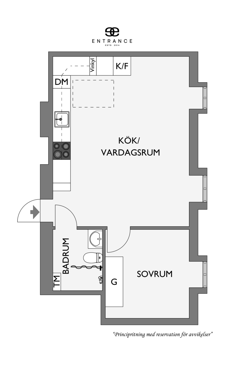 plan deux-pièces de 40m2 rénové plan deux-pièces de 40m2 rénové
