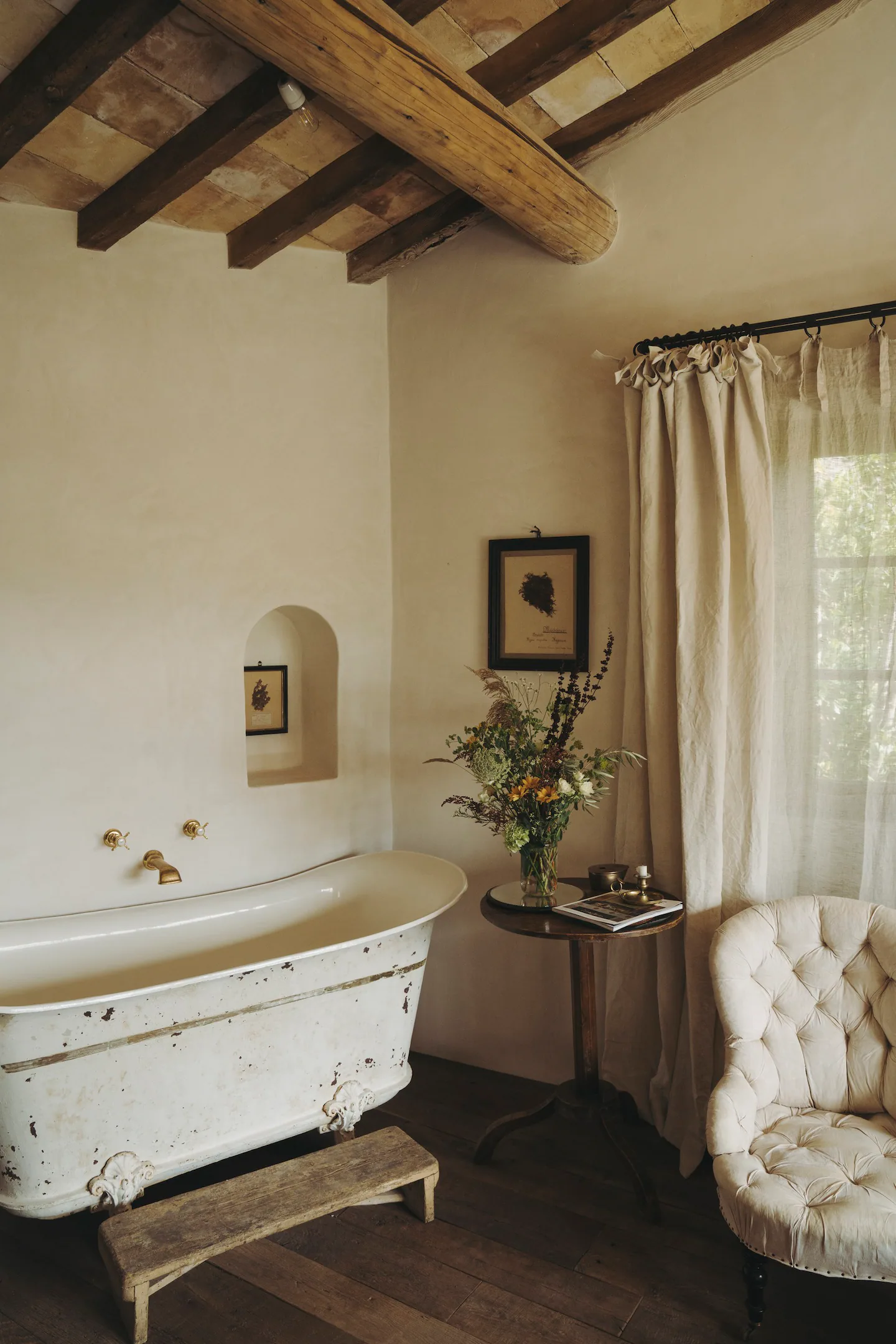 salle de bain décoration rustique chic maison en pierres
