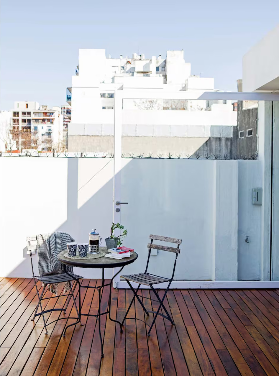 terrasse bois appartement