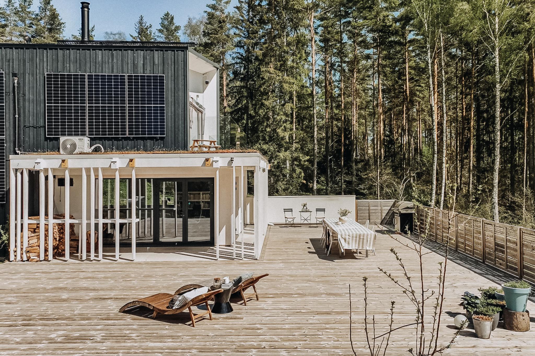 maison d maison d'architecte avec terrasse bois