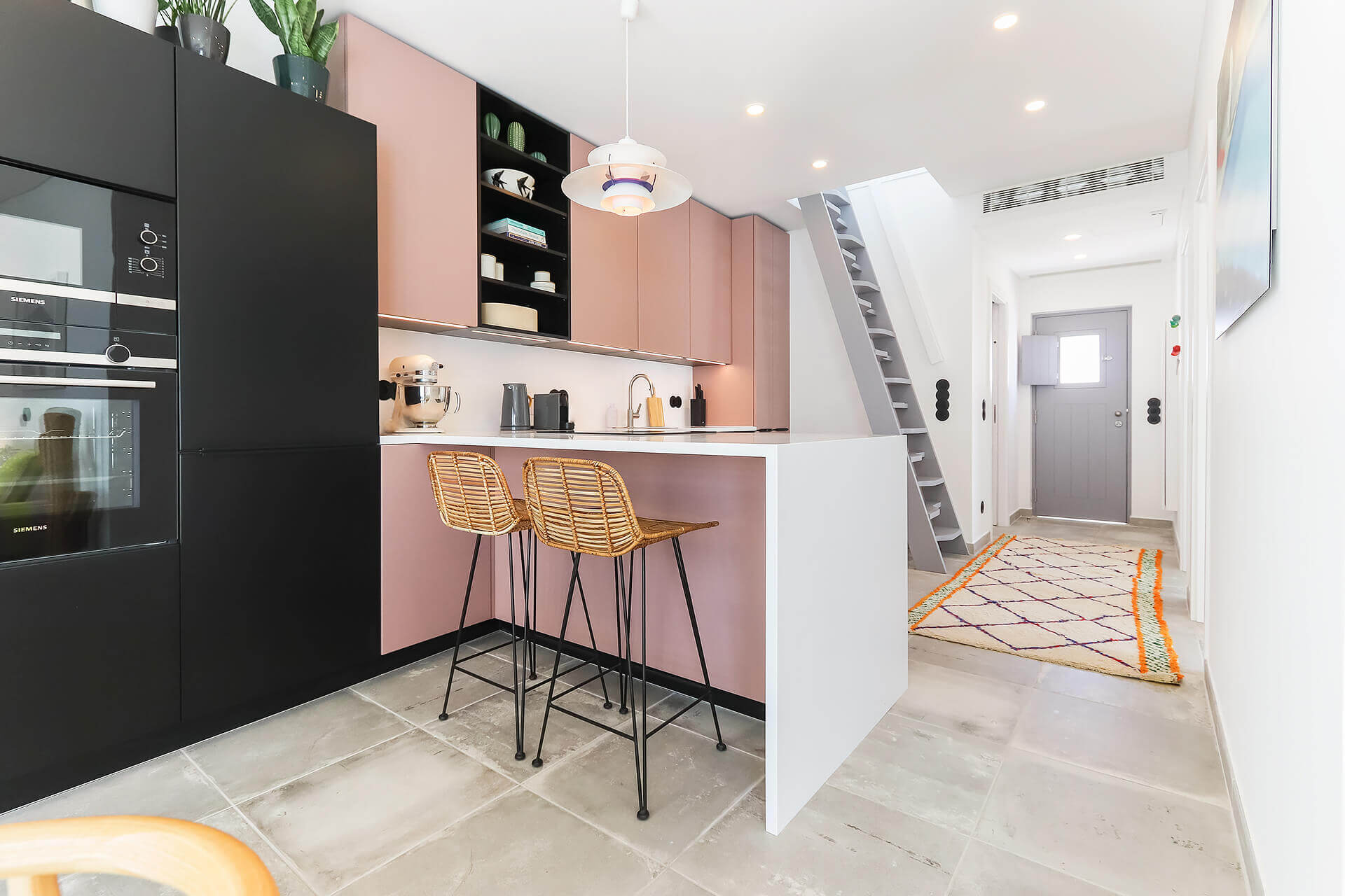 cuisine ouverte design rose cuisine ouverte design rose