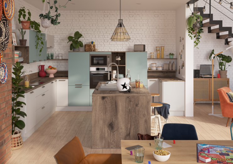 cuisine ouverte dans loft Cake Kitchen