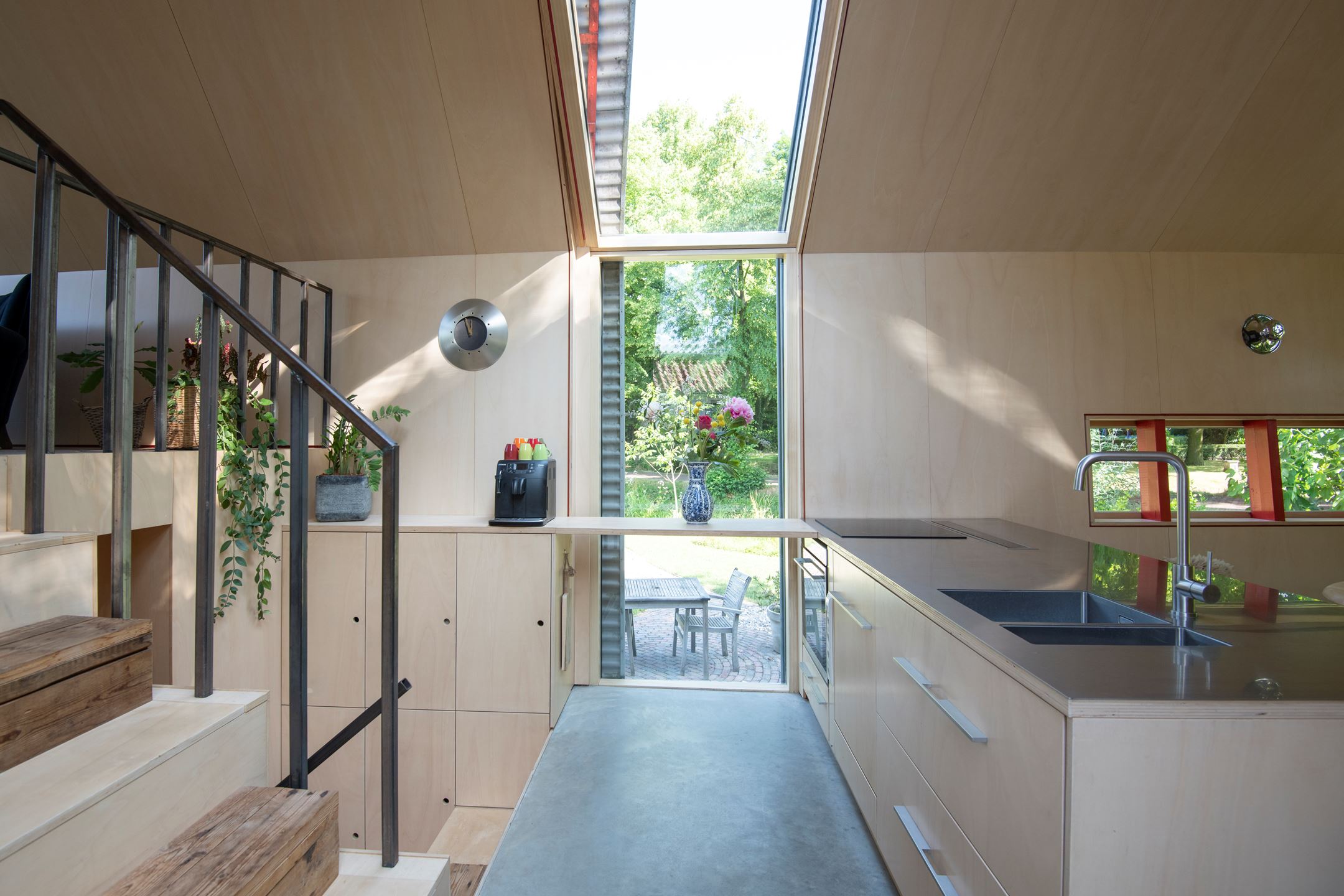 cuisine bois petite maison architecte 67m2