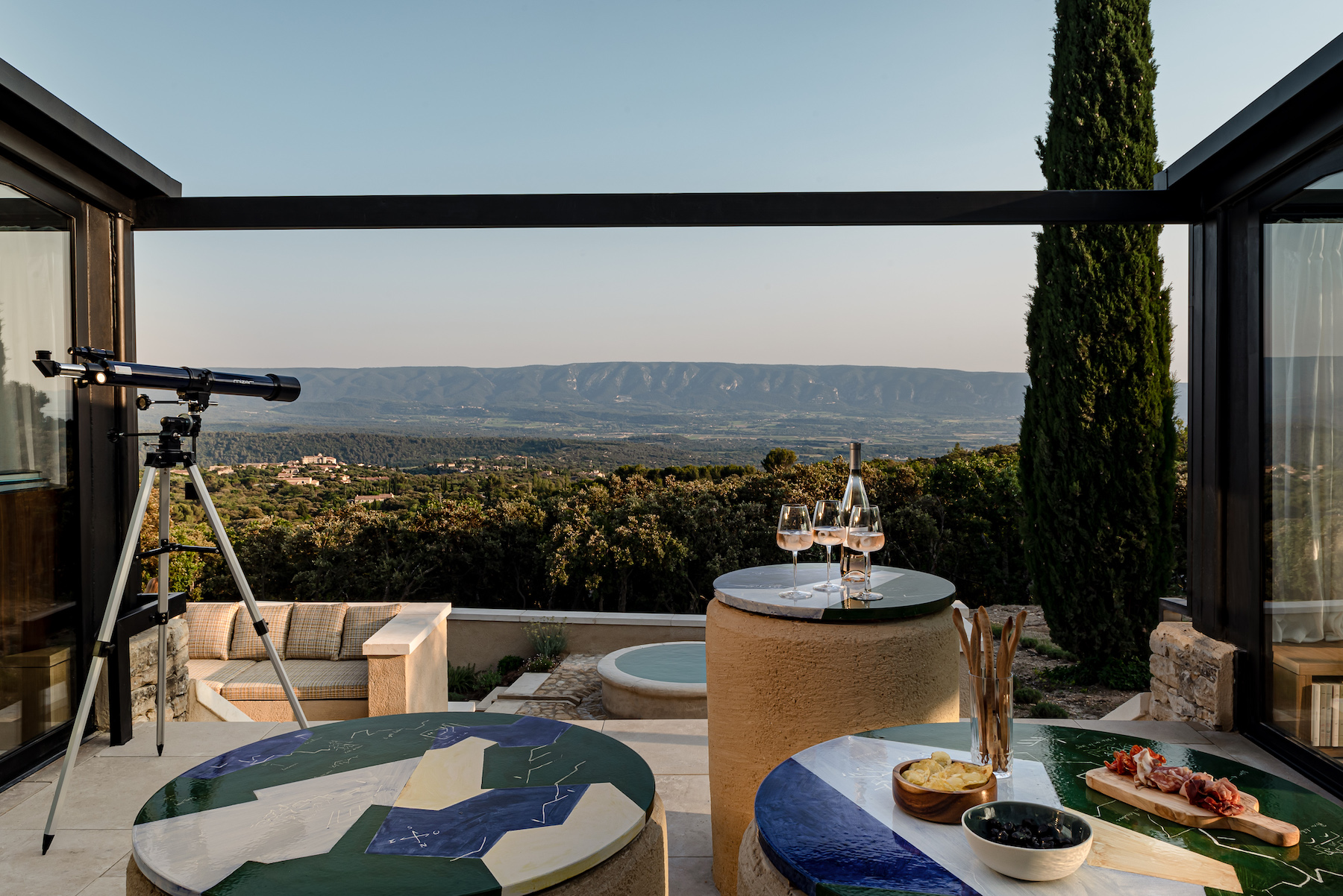 terrasse vue Luberon Les Hauts de Gordes