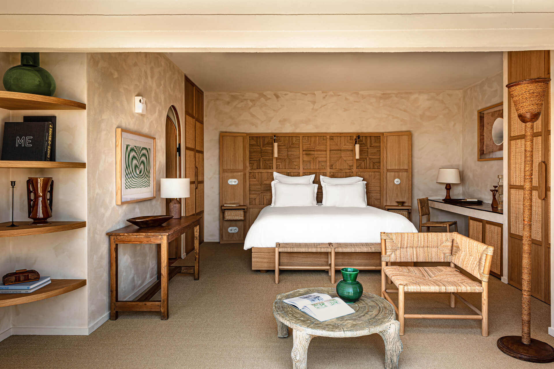 chambre décoration contemporaine Les Hauts de Gordes