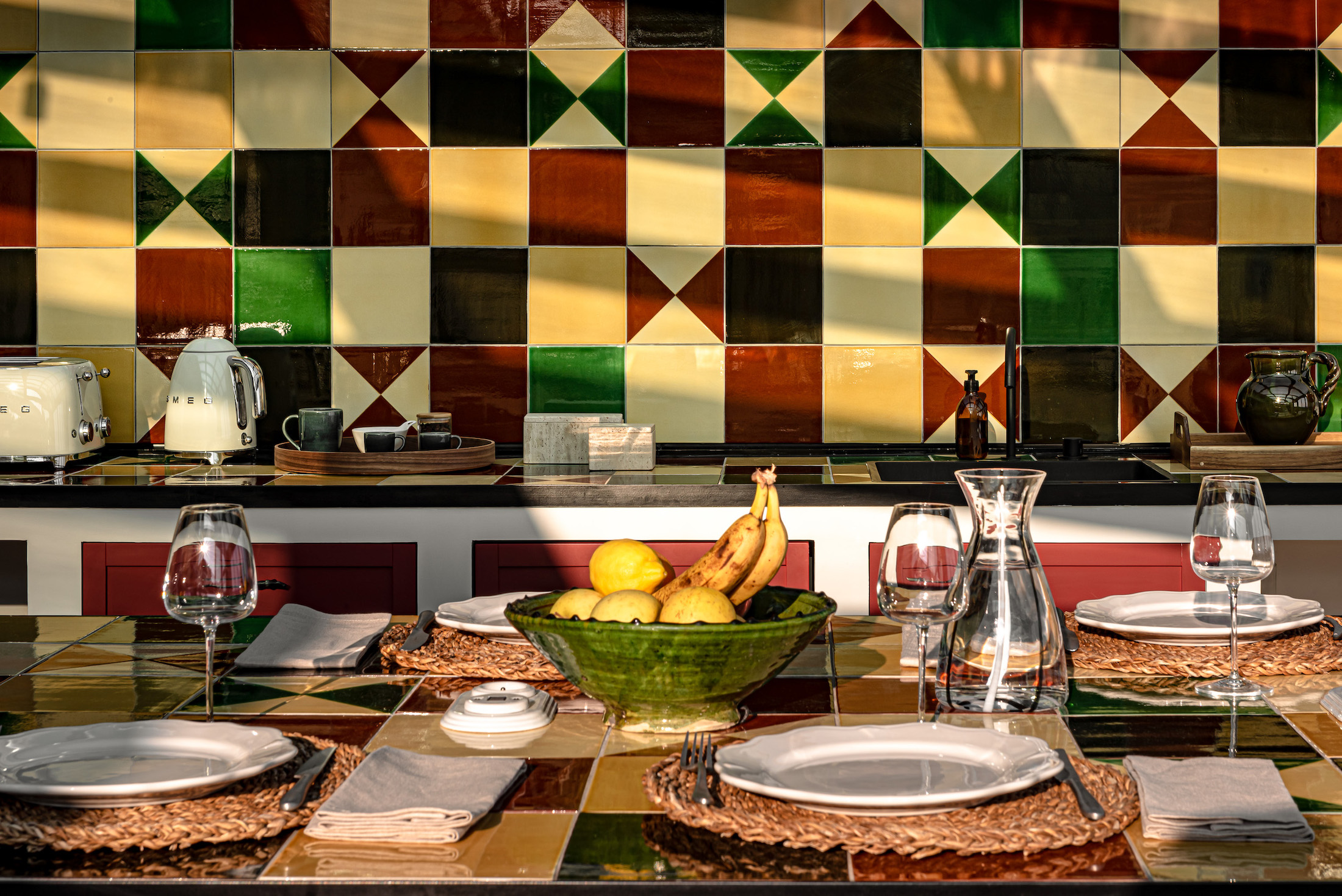cuisine carrelage provençal 