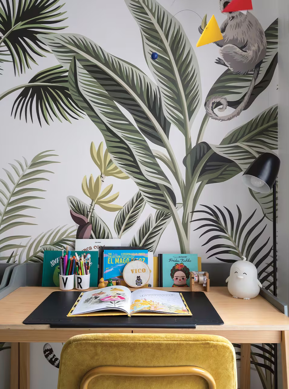 chambre enfant avec papier-peint exotique chambre enfant avec papier-peint exotique