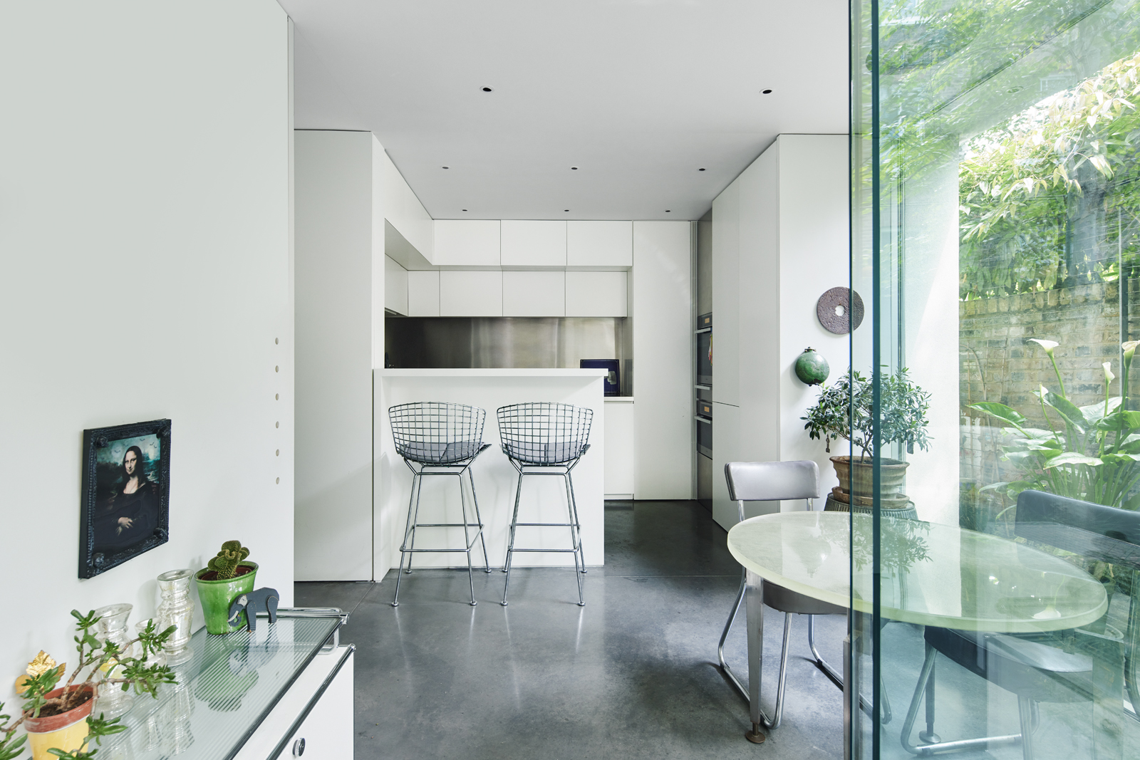 cuisine blanche décoration design maison contemporaine