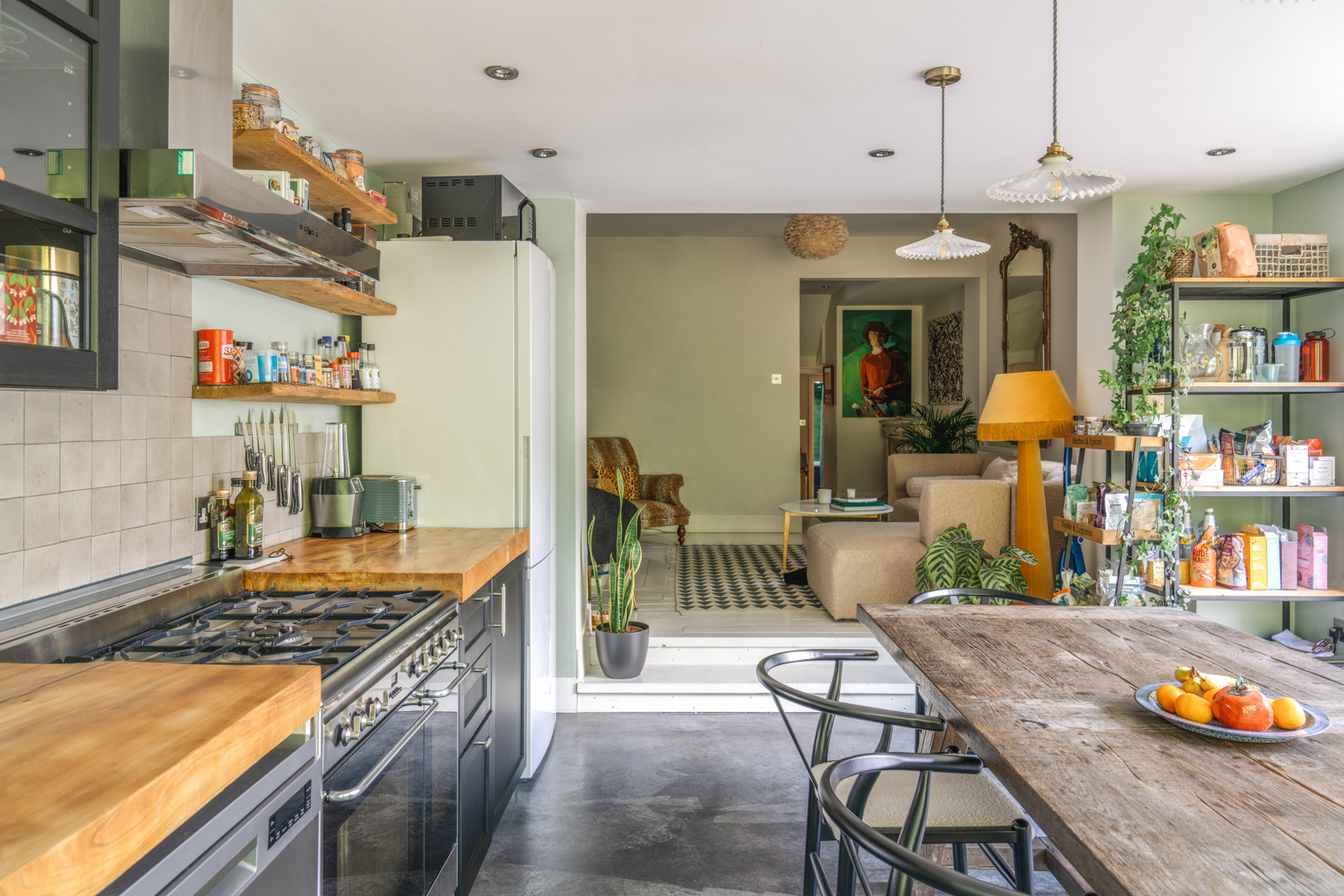 cuisine appartement avec jardin