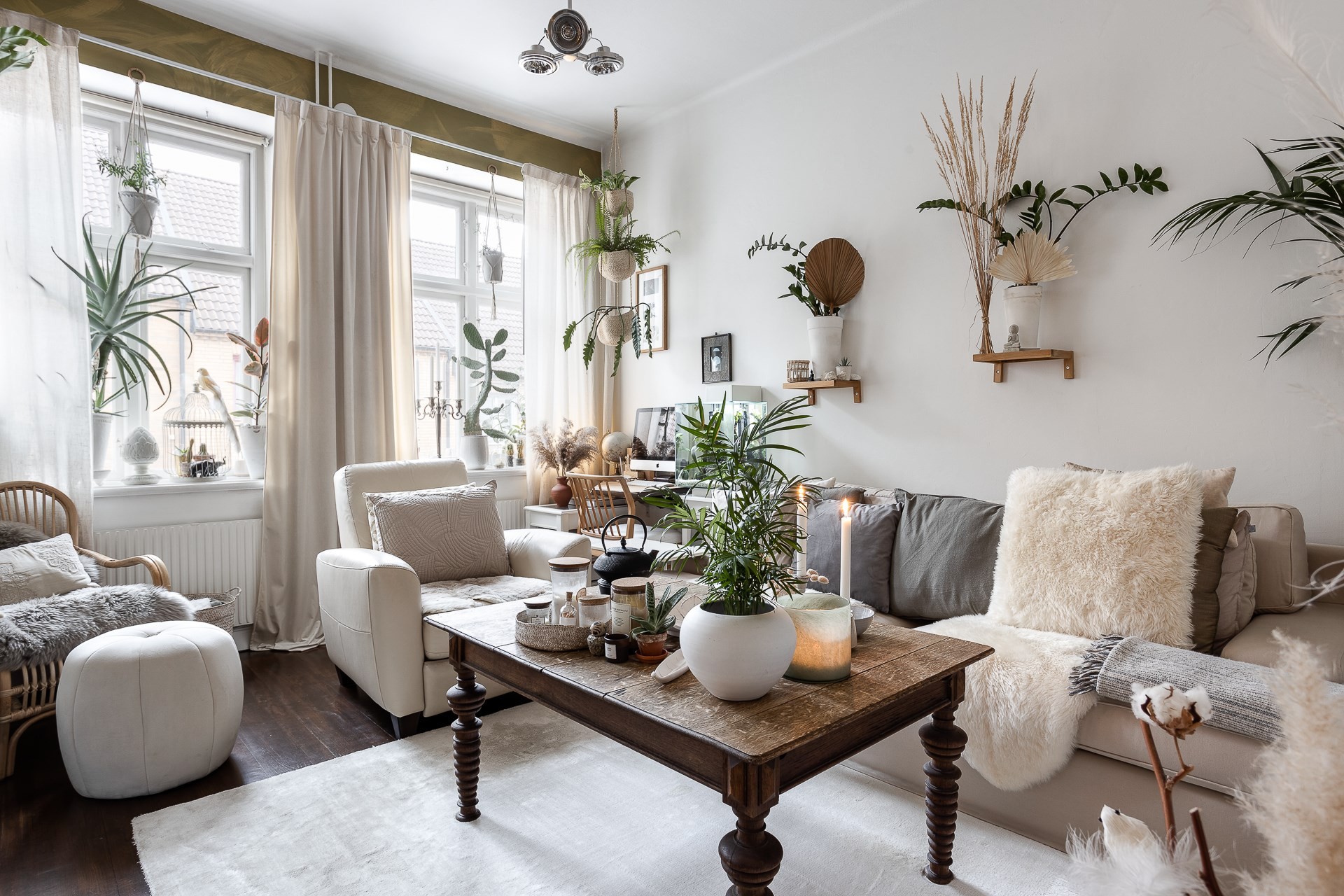 salon avec plantes décoration scandinave salon avec plantes décoration scandinave