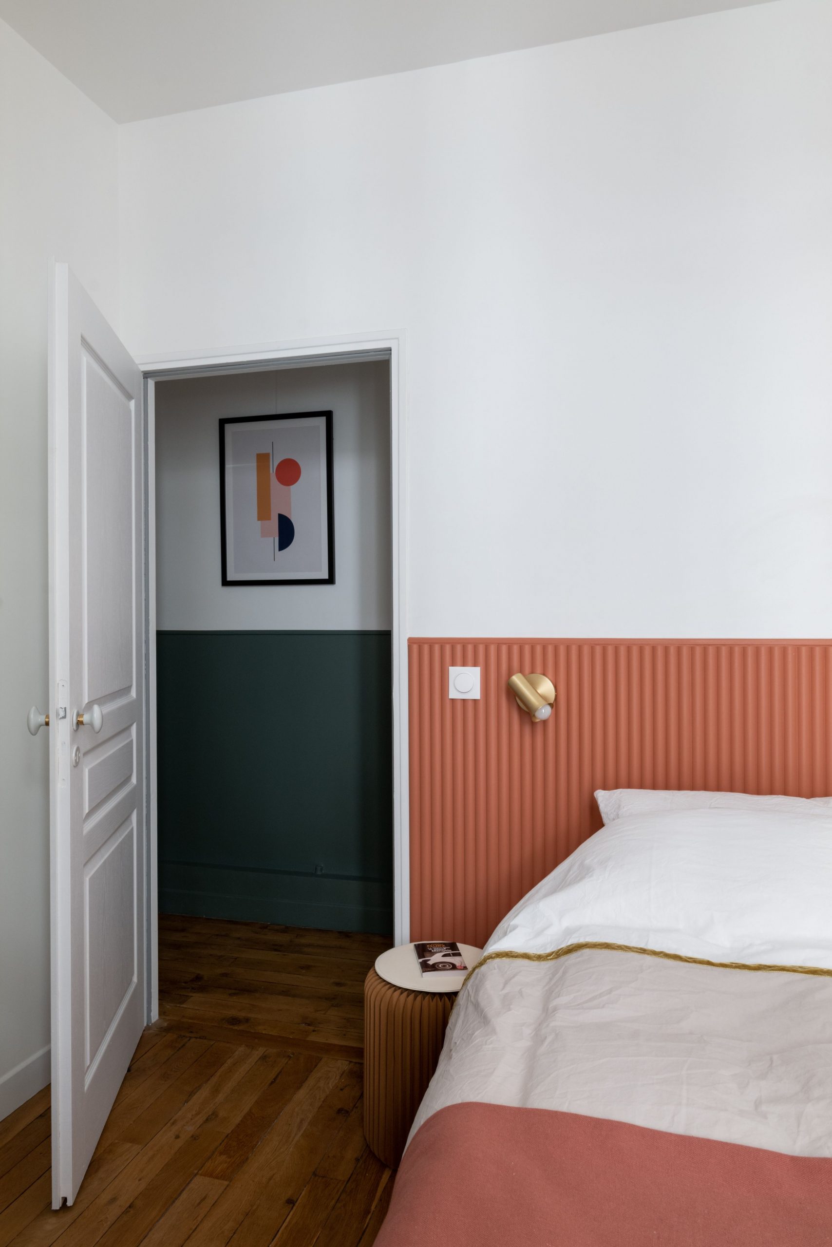 chambre terracotta décoration contemporaine
