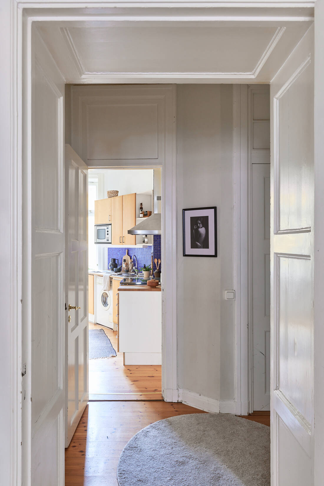 entrée studio 38m2 décoration scandinave