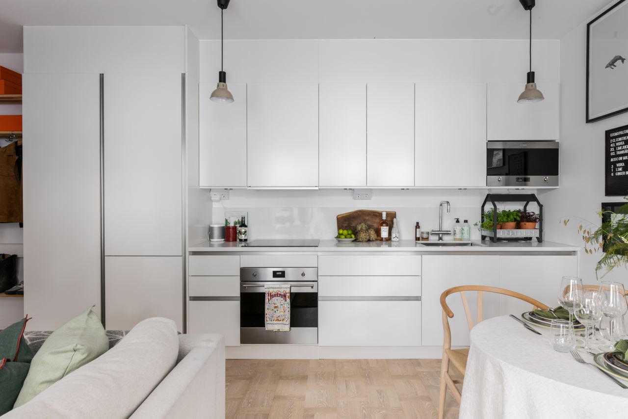 cuisine ouverte blanche