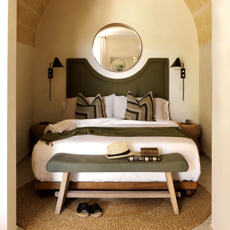 chambre avec arche décoration méditerranéenne
