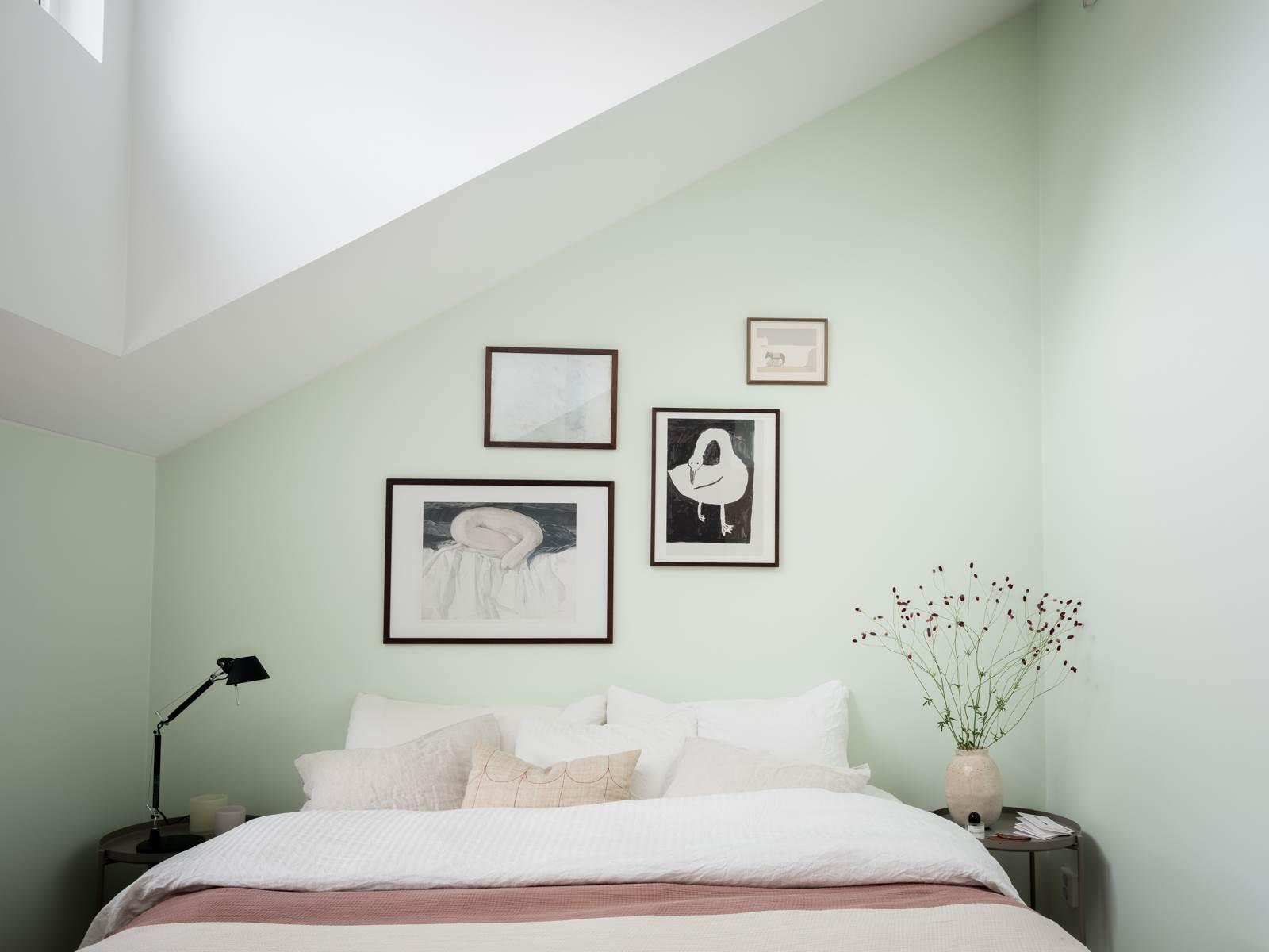 chambre mansardée mur vert chambre mansardée mur vert