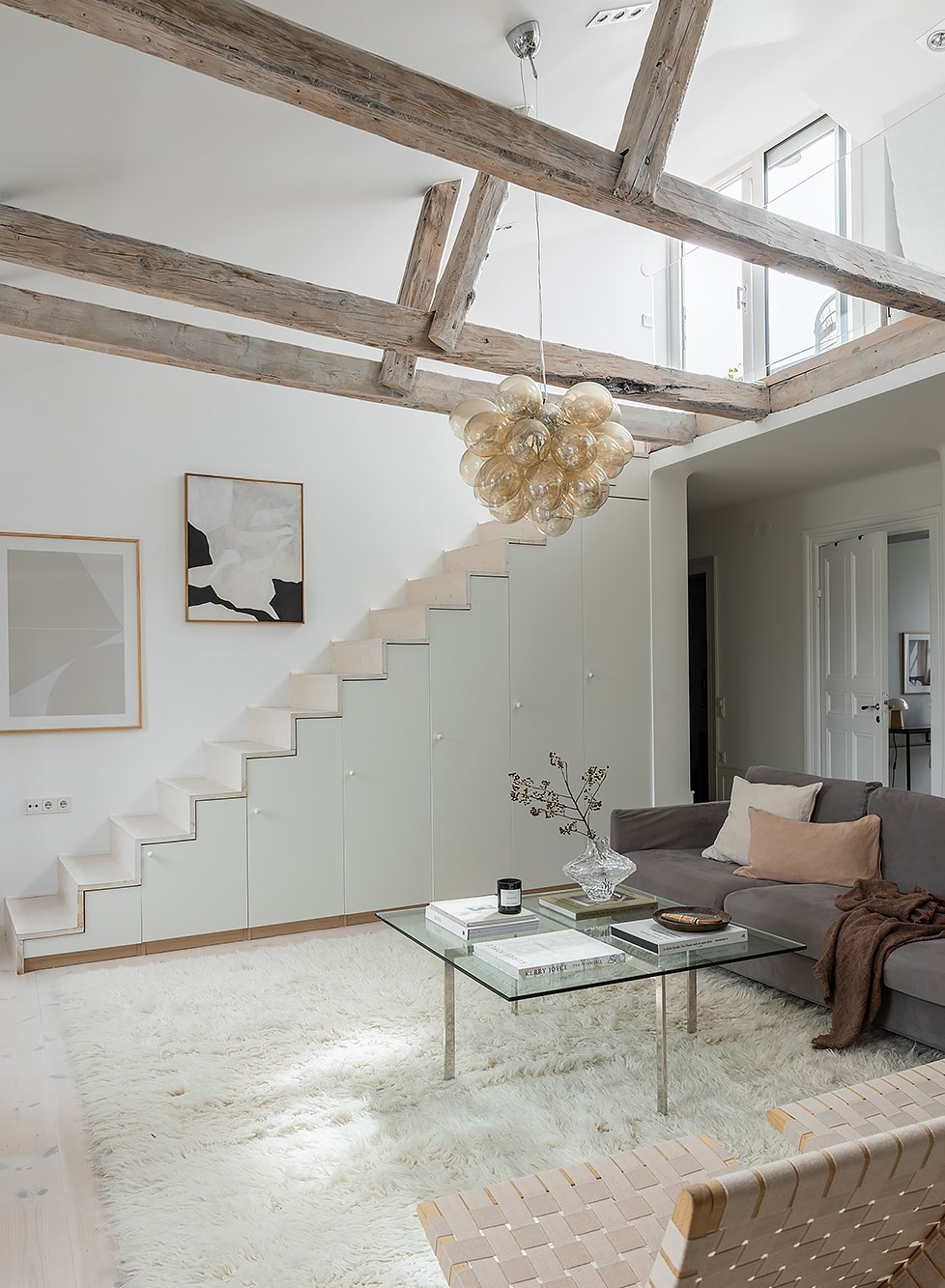 salon duplex avec escalier décoration scandinave salon duplex avec escalier décoration scandinave
