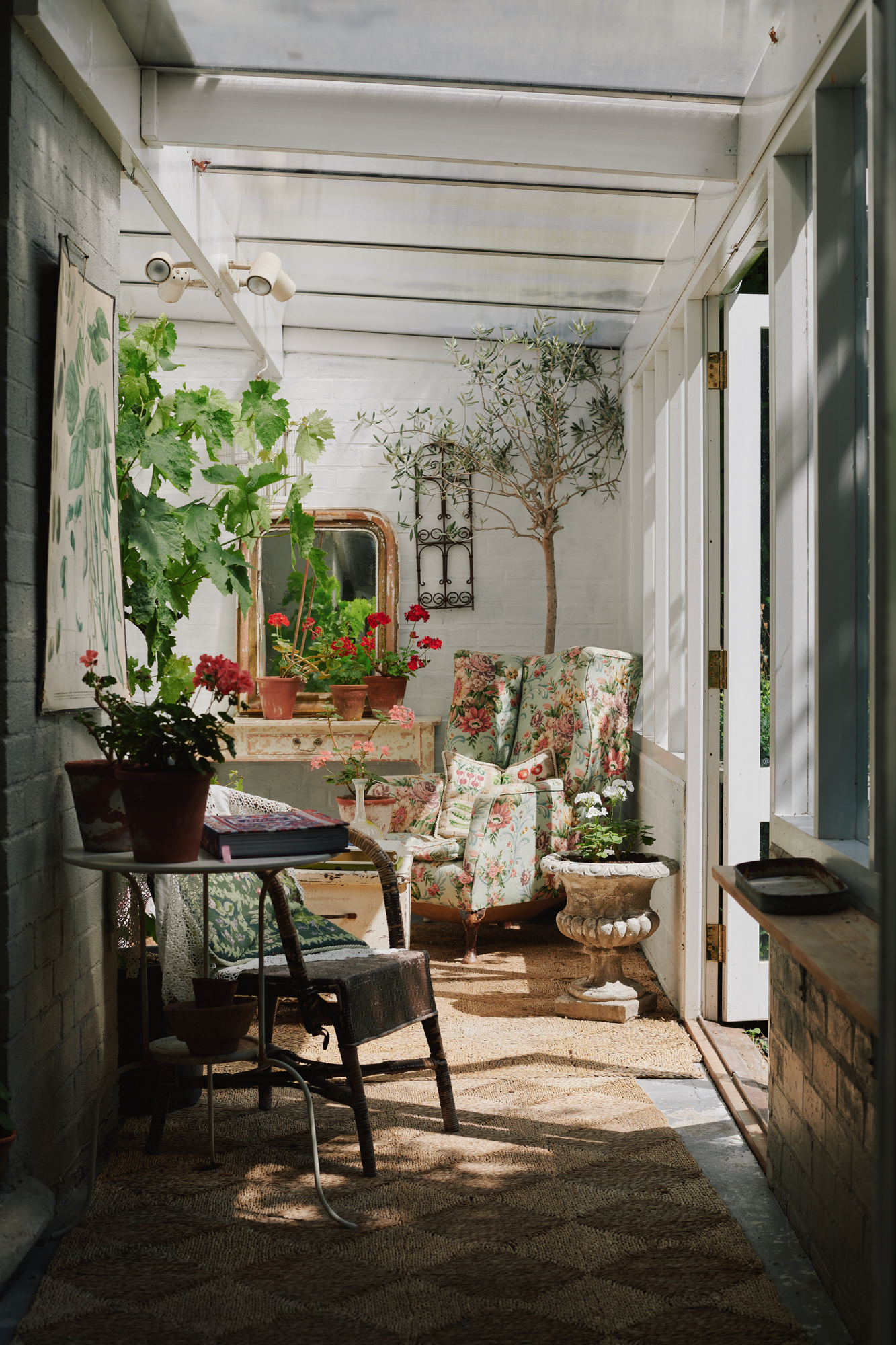 entrée maison de campagne