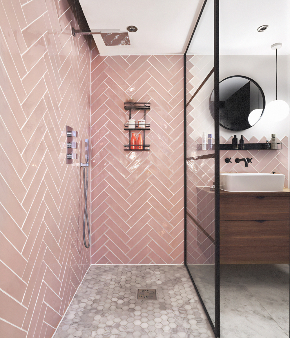 salle de bain carrelage rose salle de bain carrelage rose