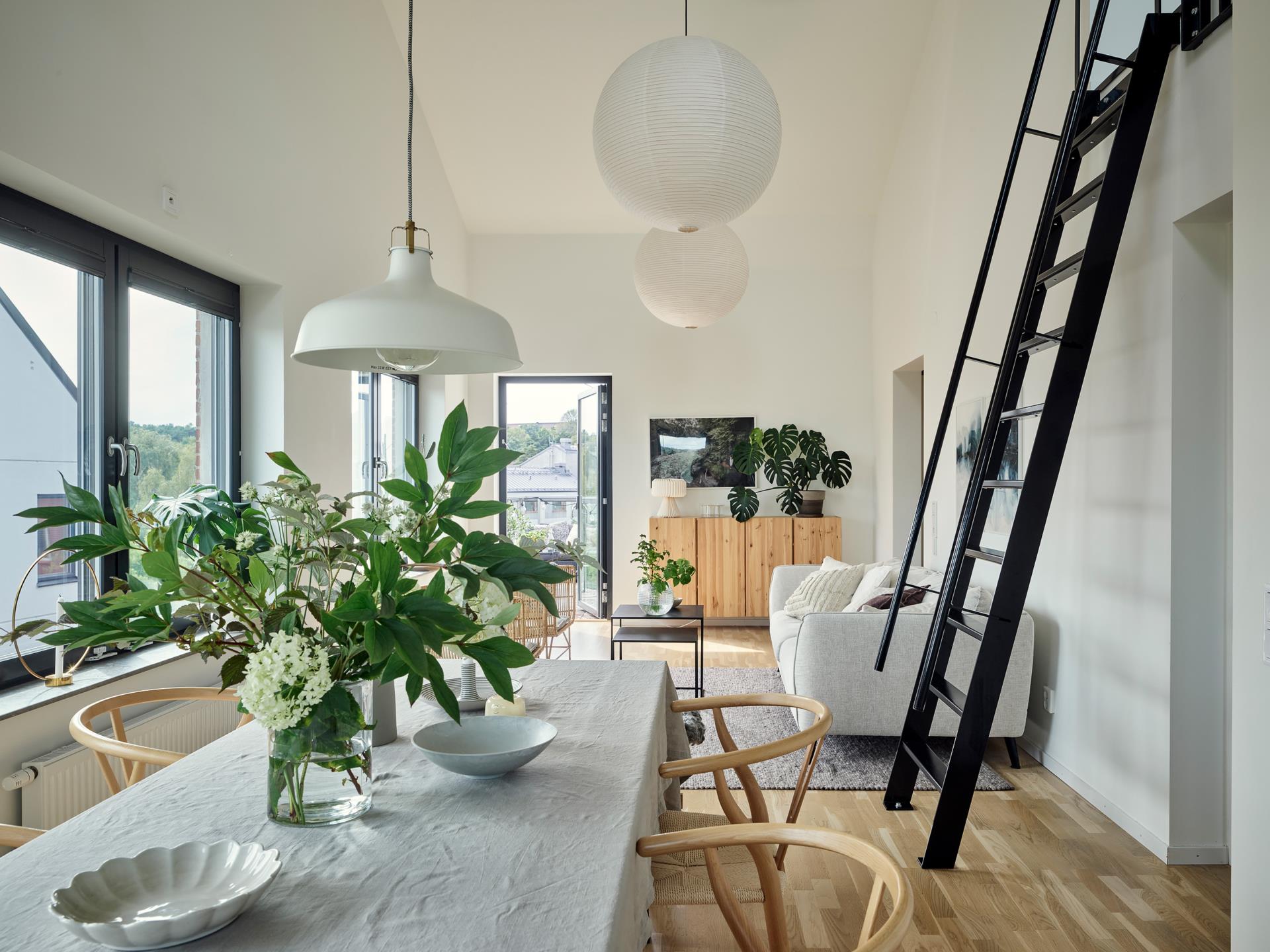 salon avec mezzanine décoration scandinave salon avec mezzanine décoration scandinave