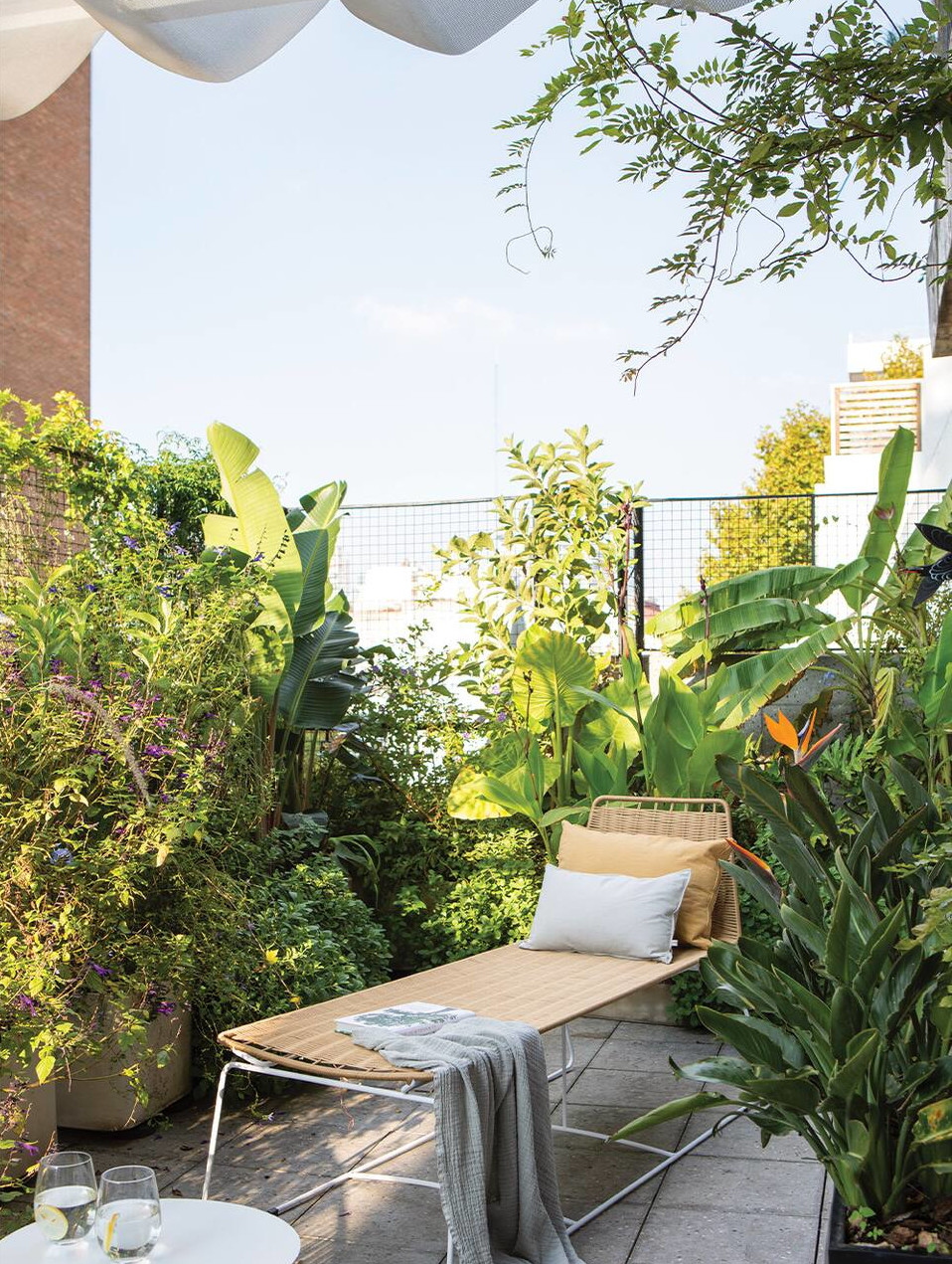terrasse avec chaise-longue terrasse avec chaise-longue