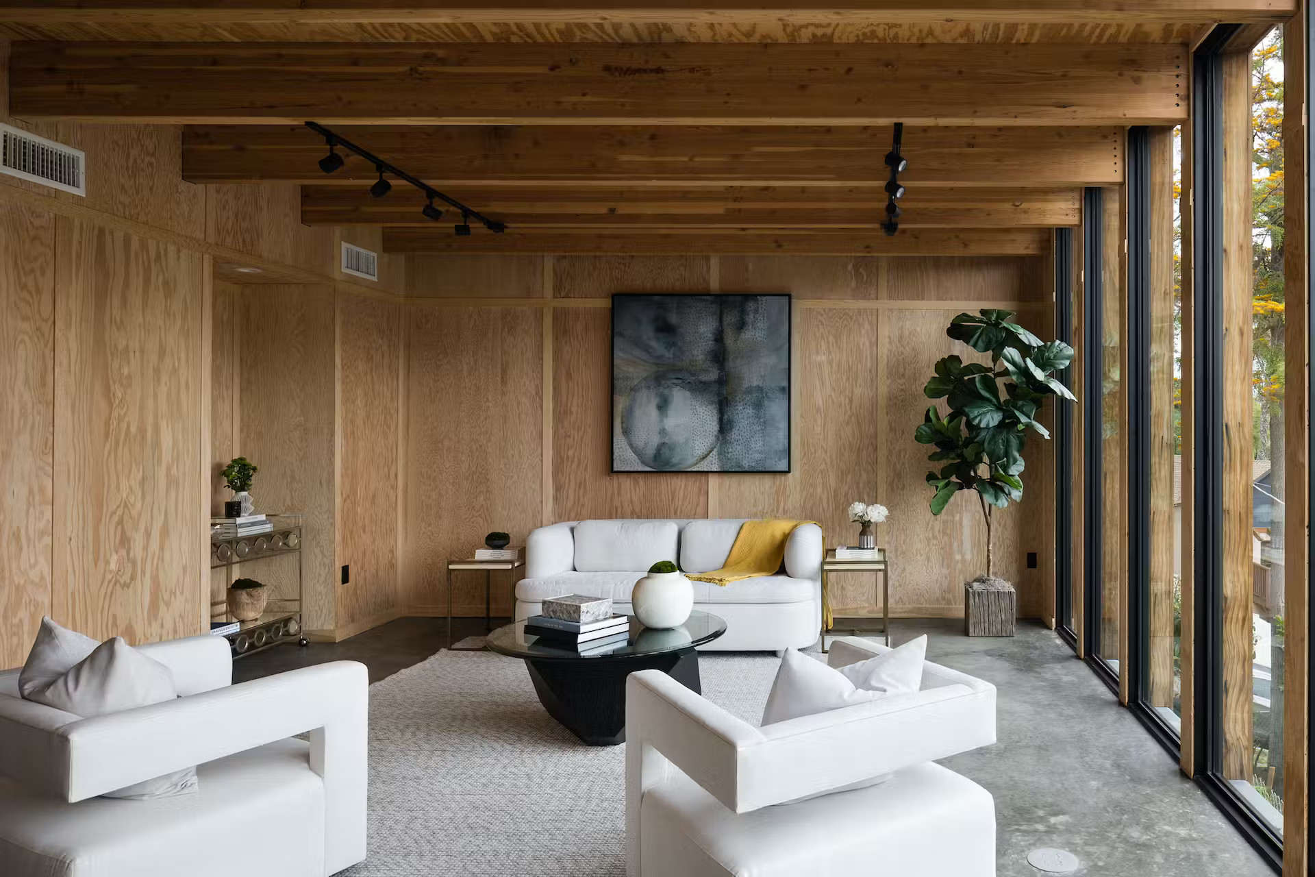 salon maison en bois et béton salon maison en bois et béton