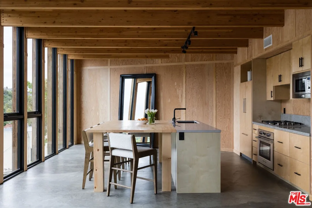 cuisine ouverte maison en bois et béton cuisine ouverte maison en bois et béton