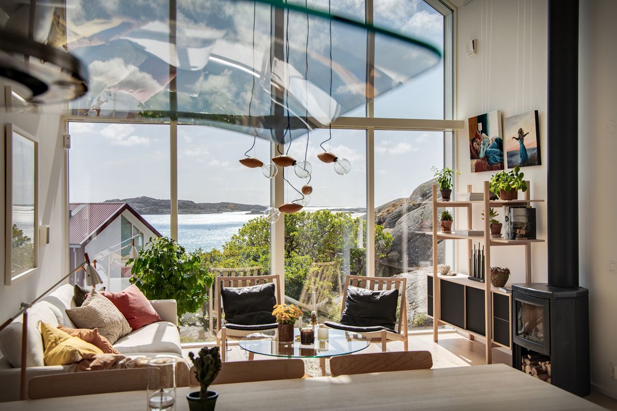 salon pignon vitré petite maison contemporaine 86m2 salon pignon vitré petite maison contemporaine 86m2