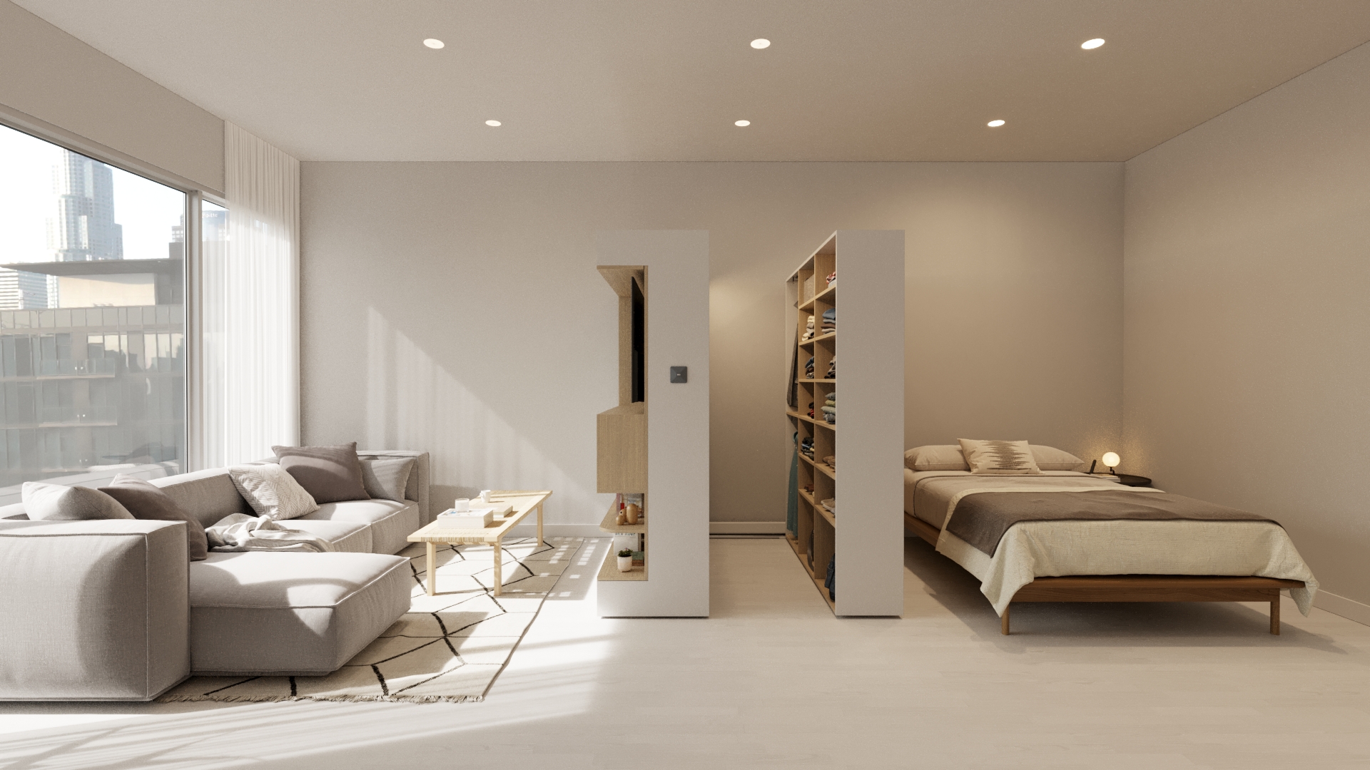 studio design et extensible avec dressing coulissant studio design et extensible avec dressing coulissant