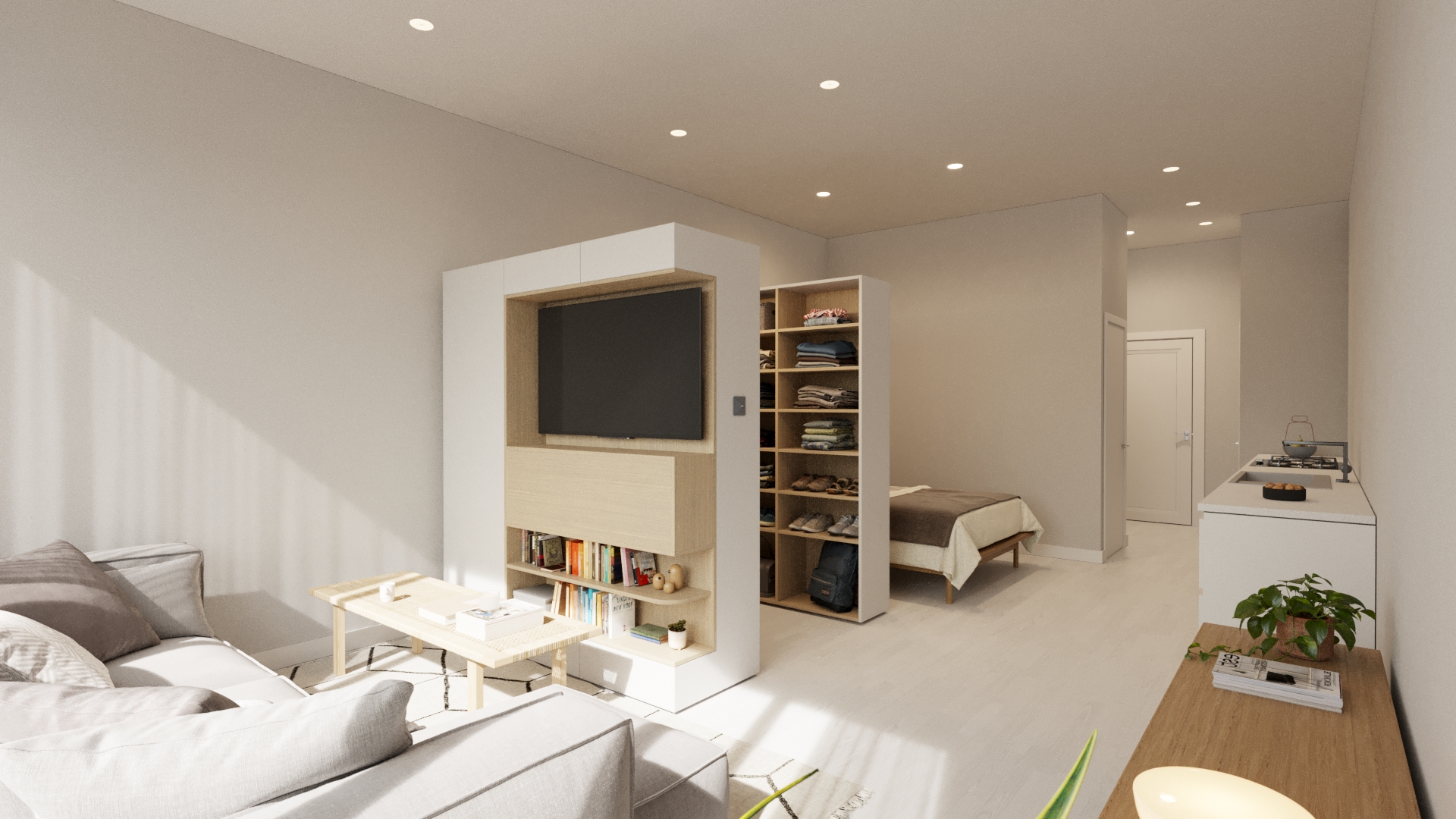 studio design et extensible avec dressing coulissant studio design et extensible avec dressing coulissant