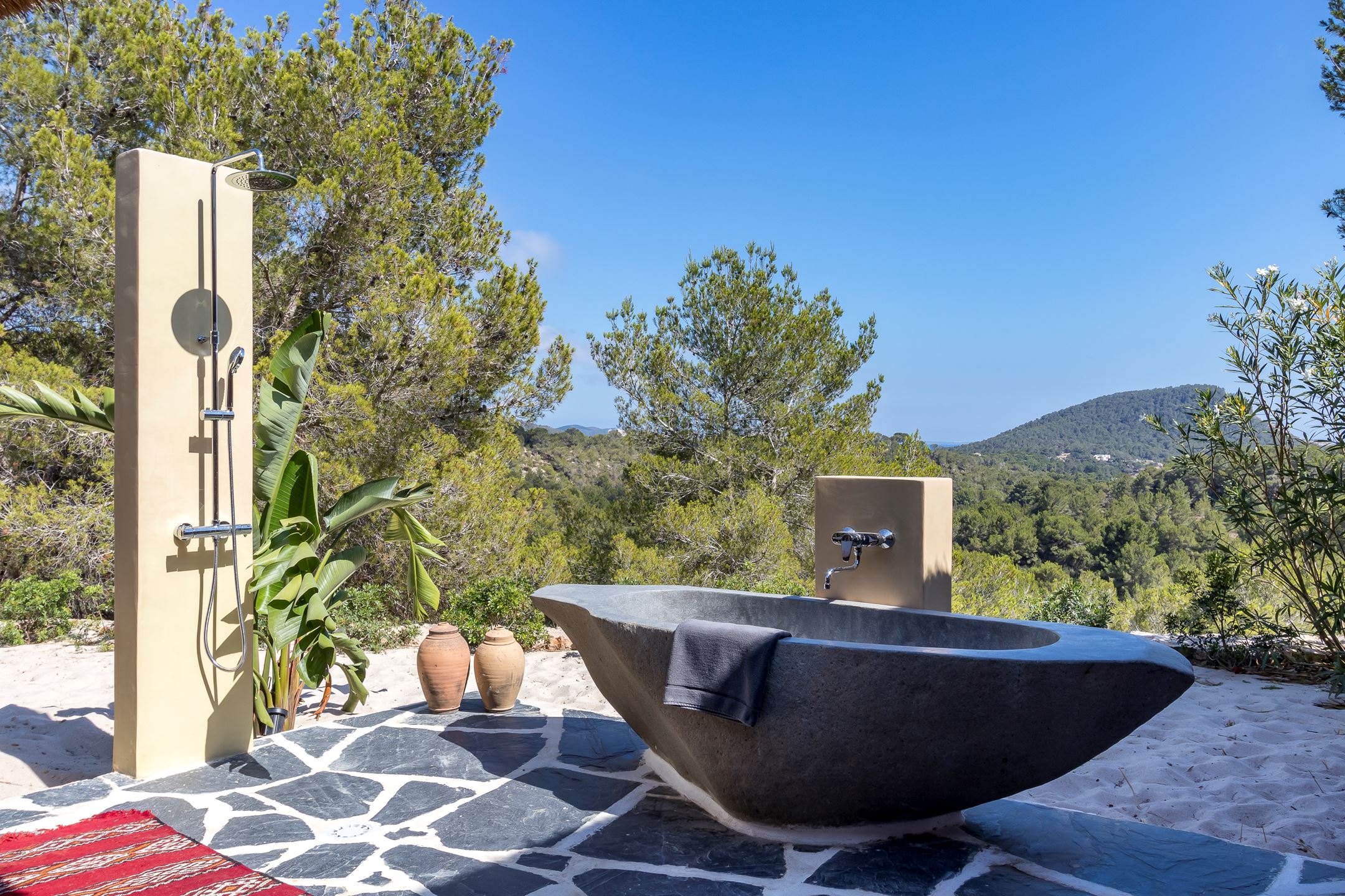 baignoire sur terrasse
