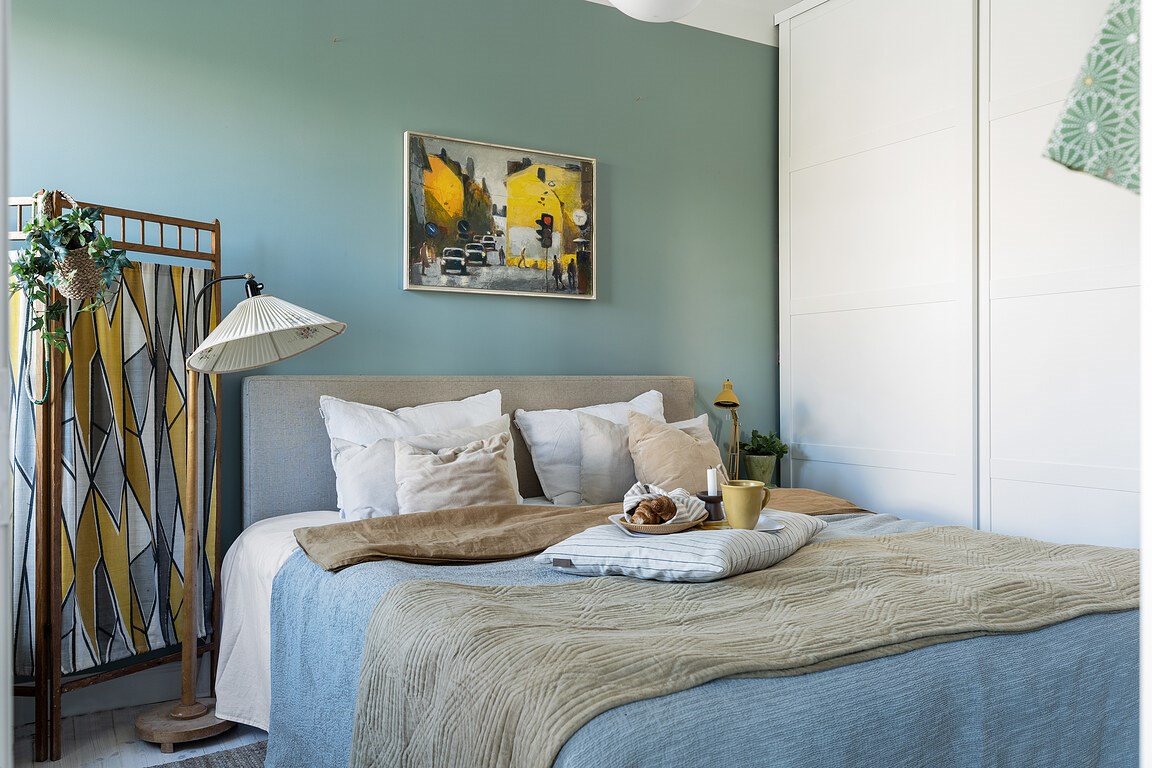 chambre décoration scandinave mur bleu chambre décoration scandinave mur bleu