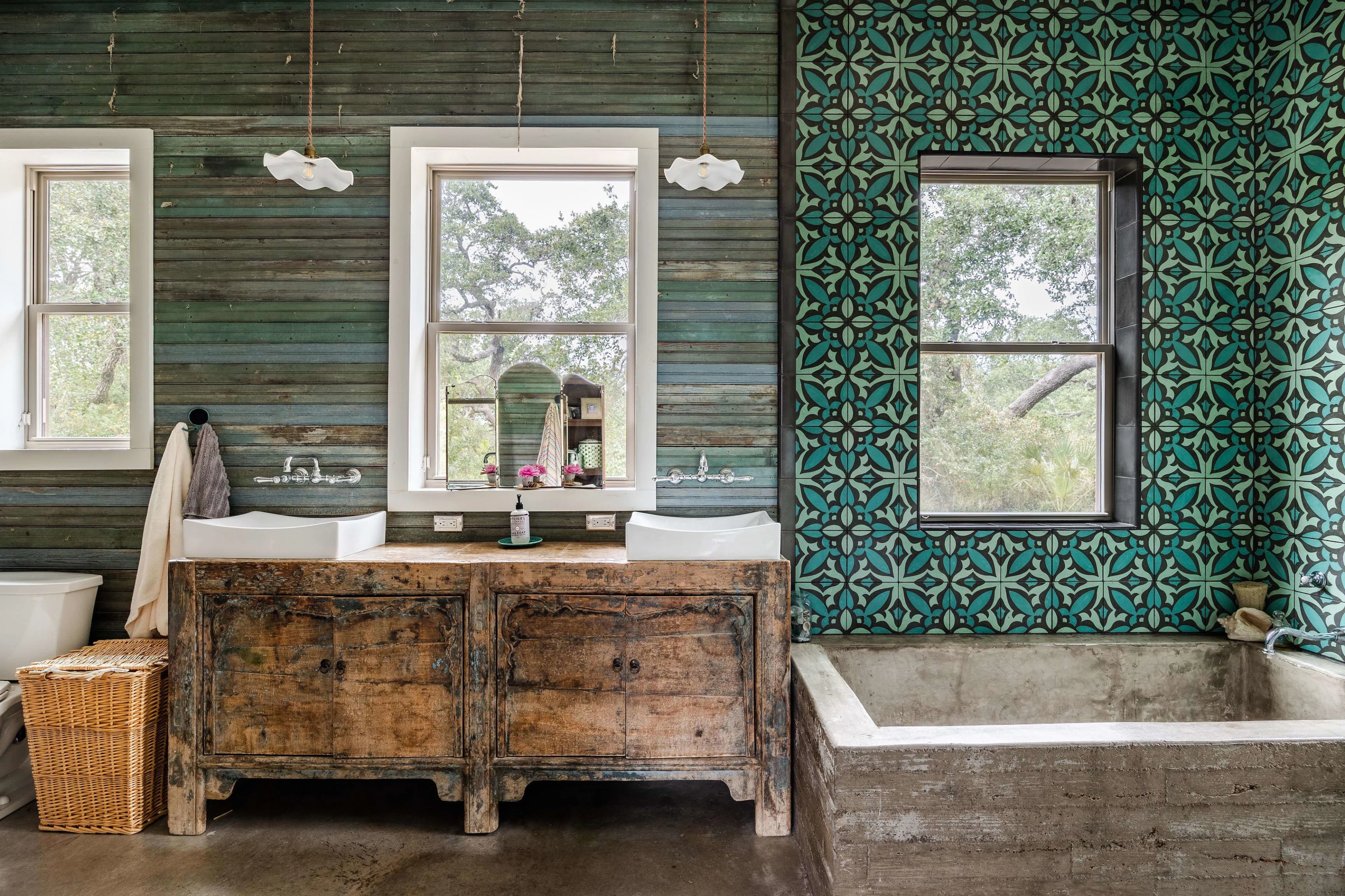 salle de bain carrelage vert décoration vintage salle de bain carrelage vert décoration vintage