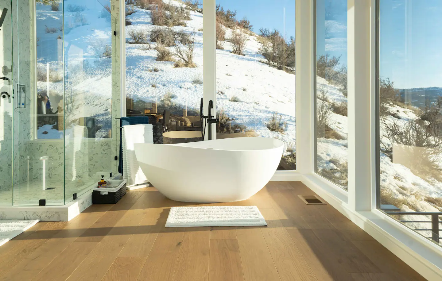 salle de bain design avec baies vitrées salle de bain design avec baies vitrées