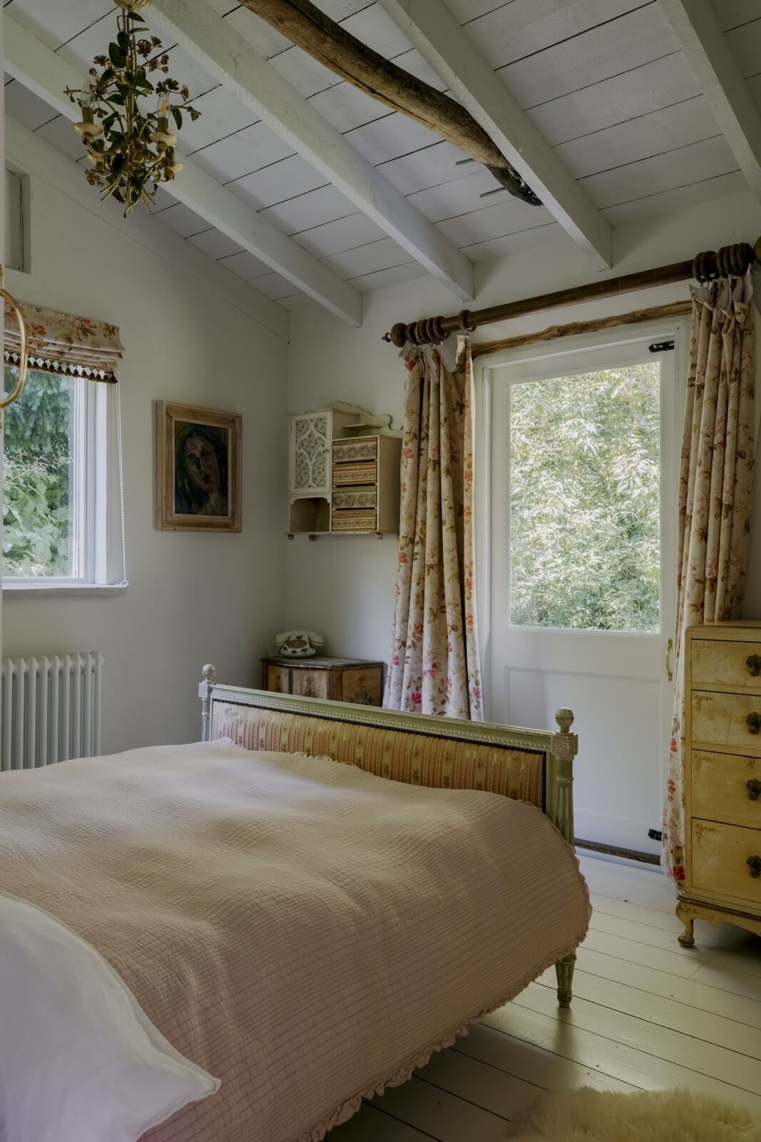 chambre maison en bois poutres blanches chambre maison en bois poutres blanches