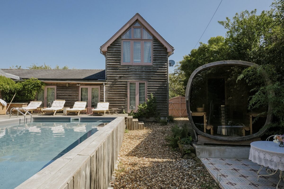 maison en bois avec piscine maison en bois avec piscine