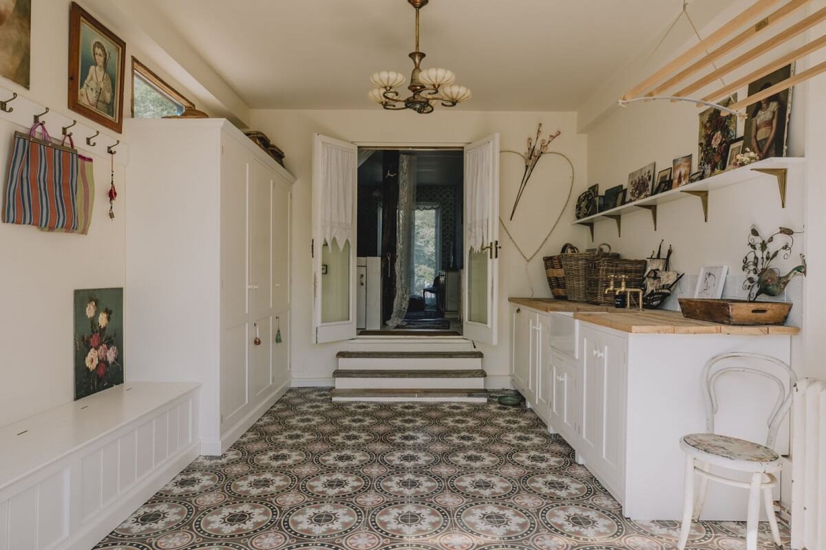 cuisine deVOL décoration rustique chic sol carreaux de ciment cuisine deVOL décoration rustique chic sol carreaux de ciment