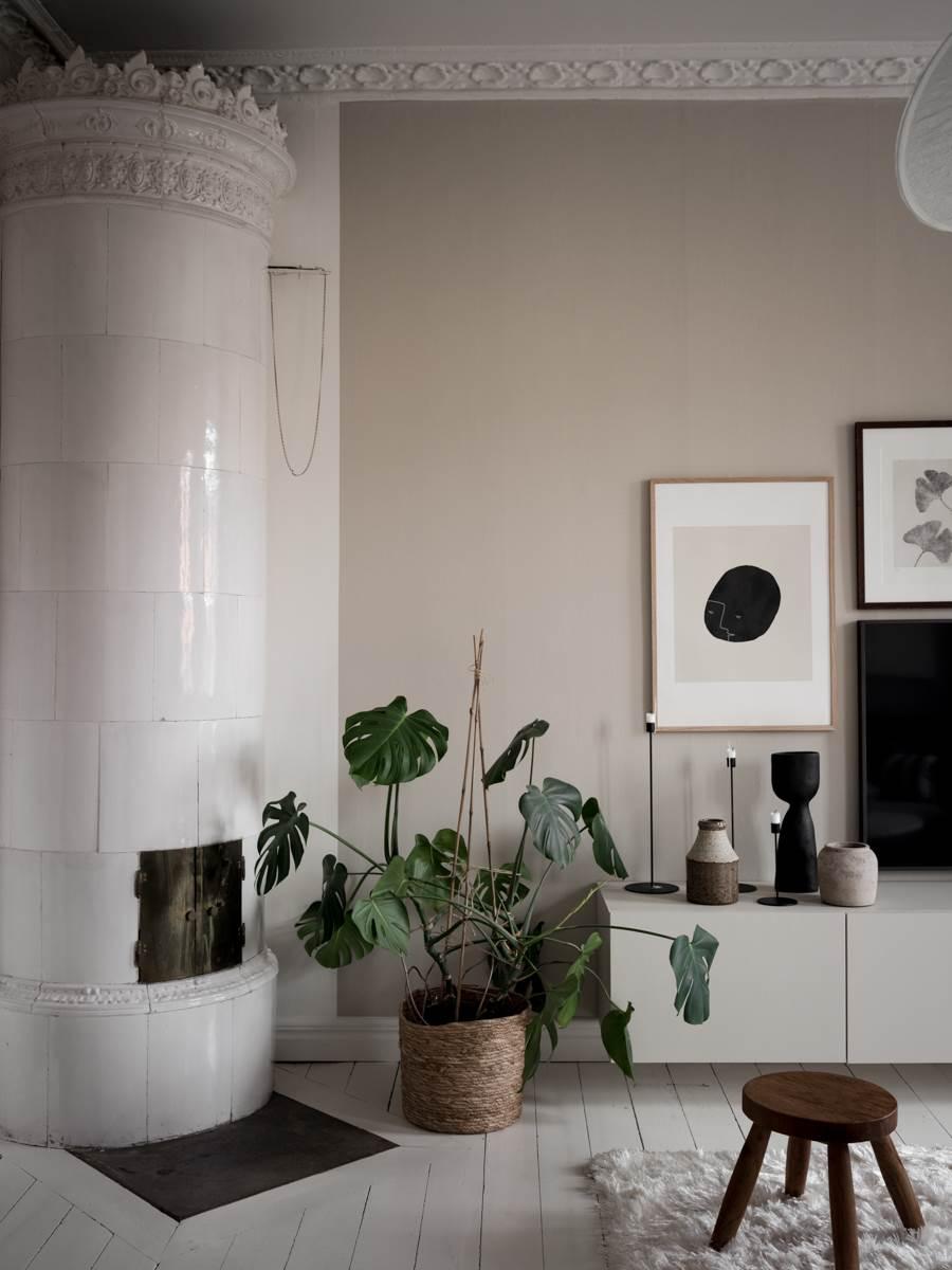 salon avec poêle faïence décoration scandinave salon avec poêle faïence décoration scandinave