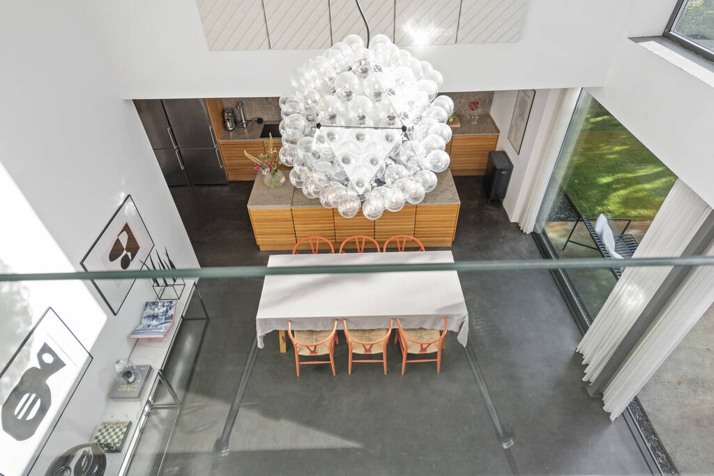 salle à manger et cuisine double hauteur maison architecte décoration contemporaine salle à manger et cuisine double hauteur maison architecte décoration contemporaine