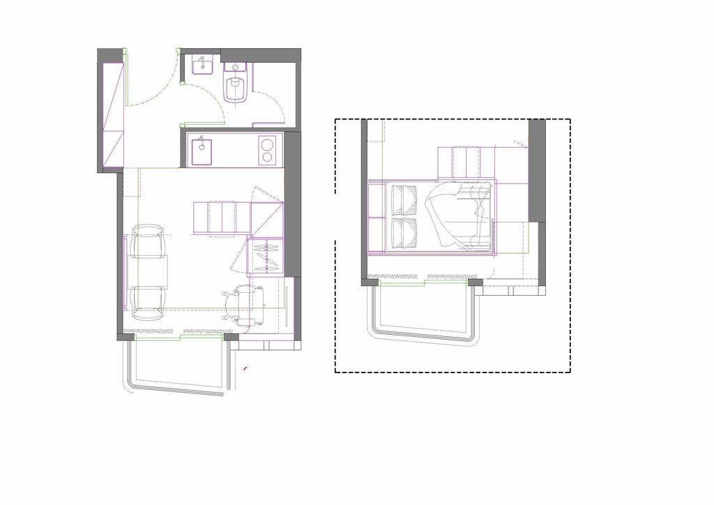 plan studio 18m2 optimisé avec mezzanine plan studio 18m2 optimisé avec mezzanine