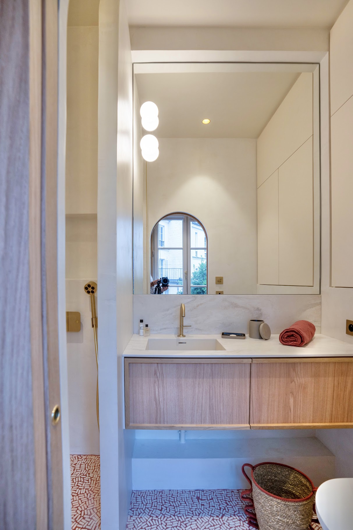 salle de bain studio Paris 17m2