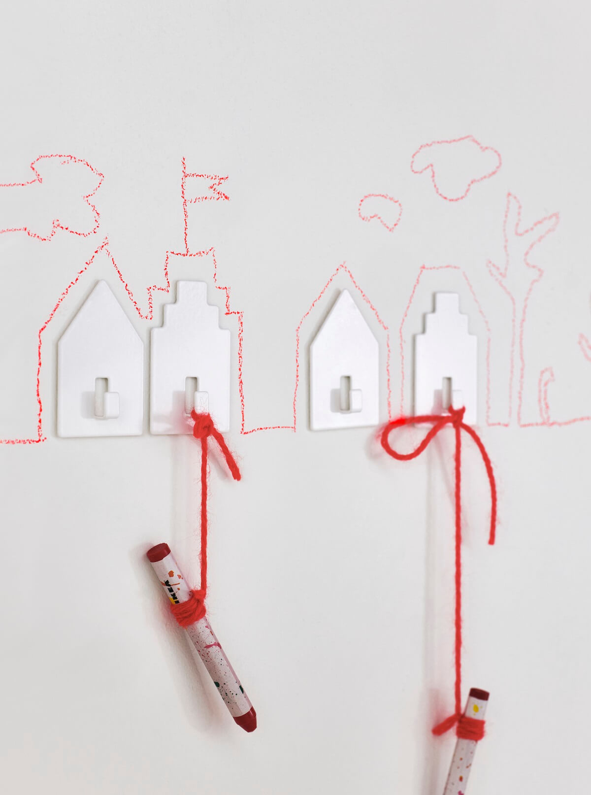 mur avec dessin d'enfant