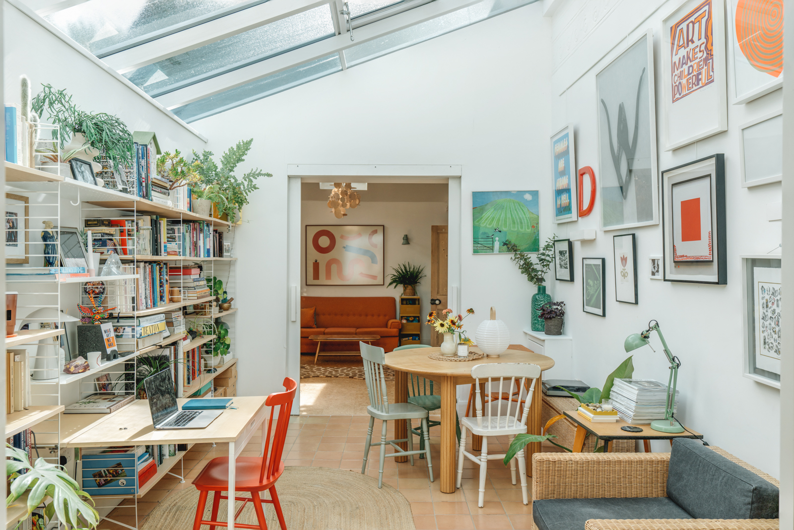 salle à manger avec bureau String