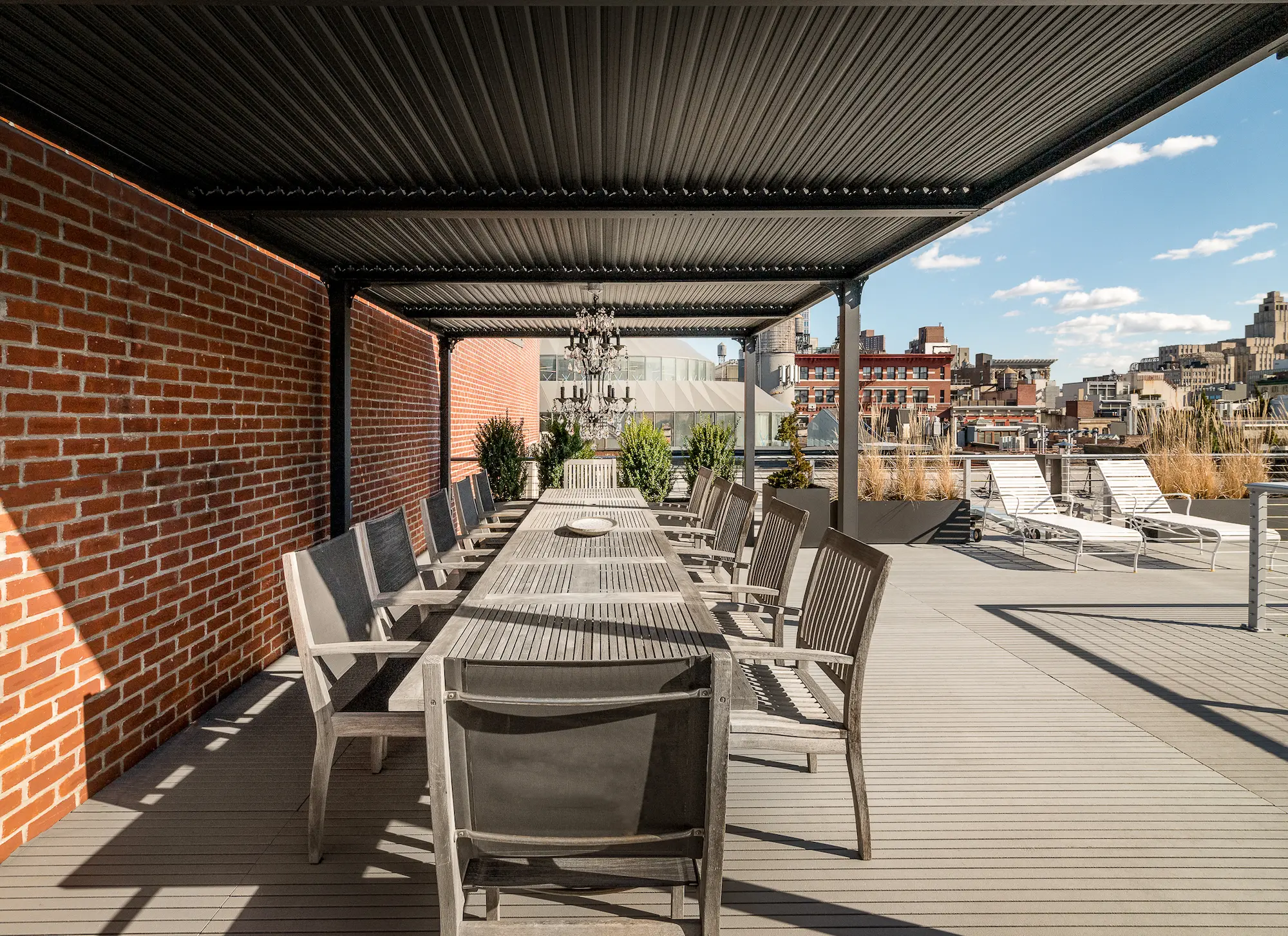 terrasse avec pergola loft