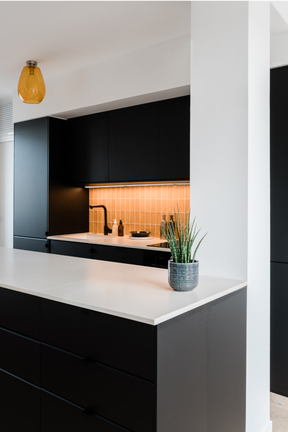 cuisine décoration design appartement 45m2 Paris