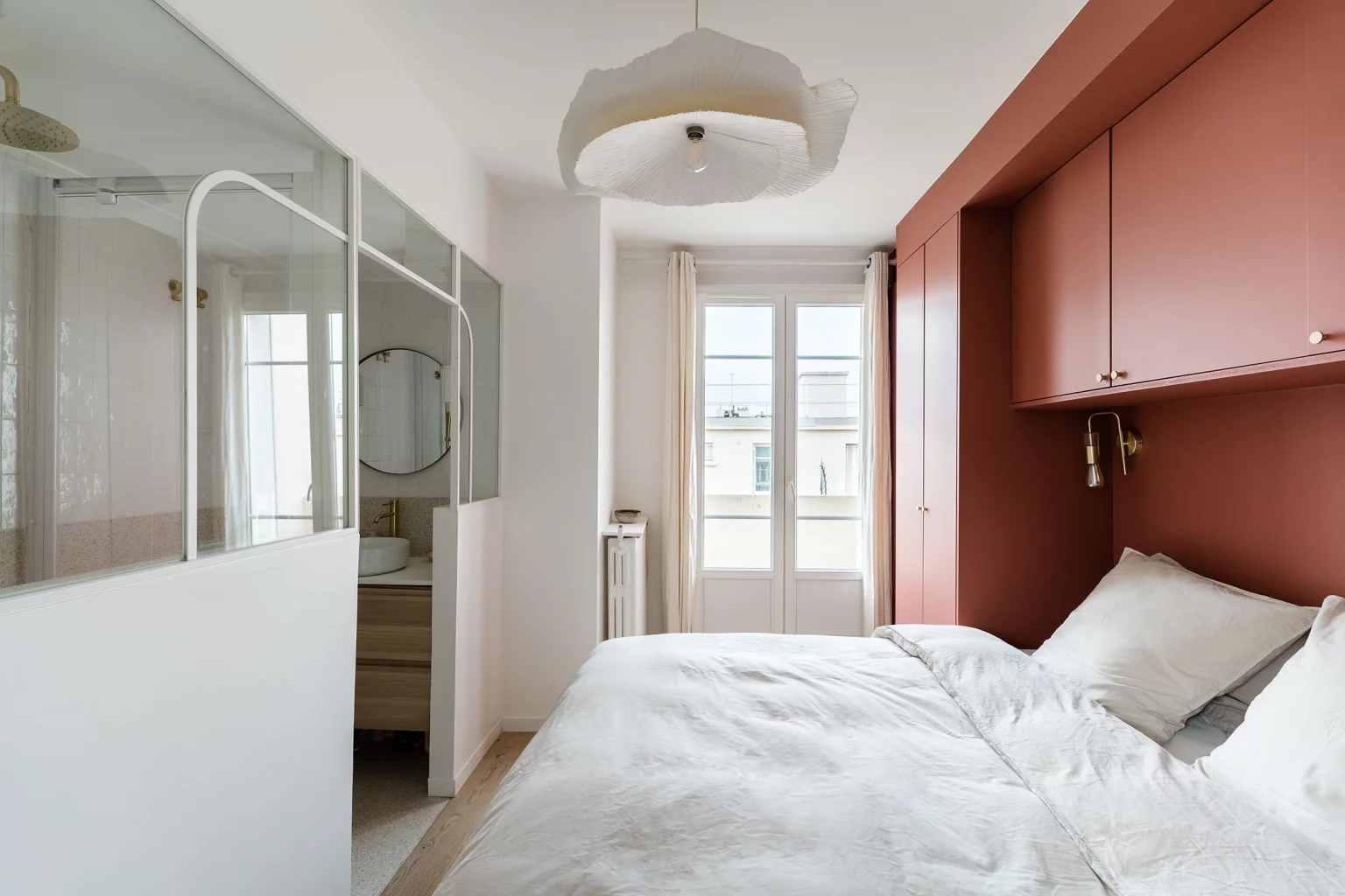 chambre avec salle de bain appartement 45m2 Paris