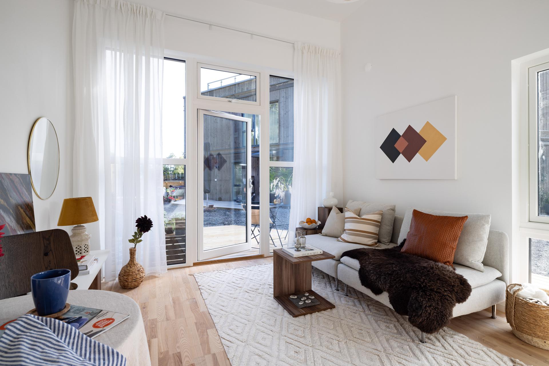 salon décoration contemporaine mini maison 25m2