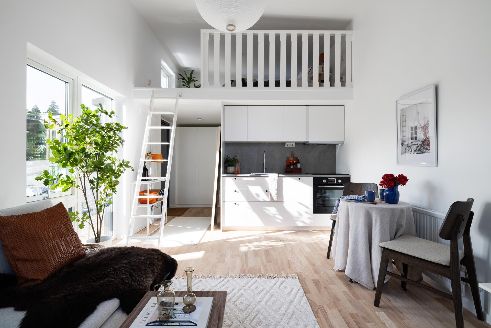 salon avec mezzanine
