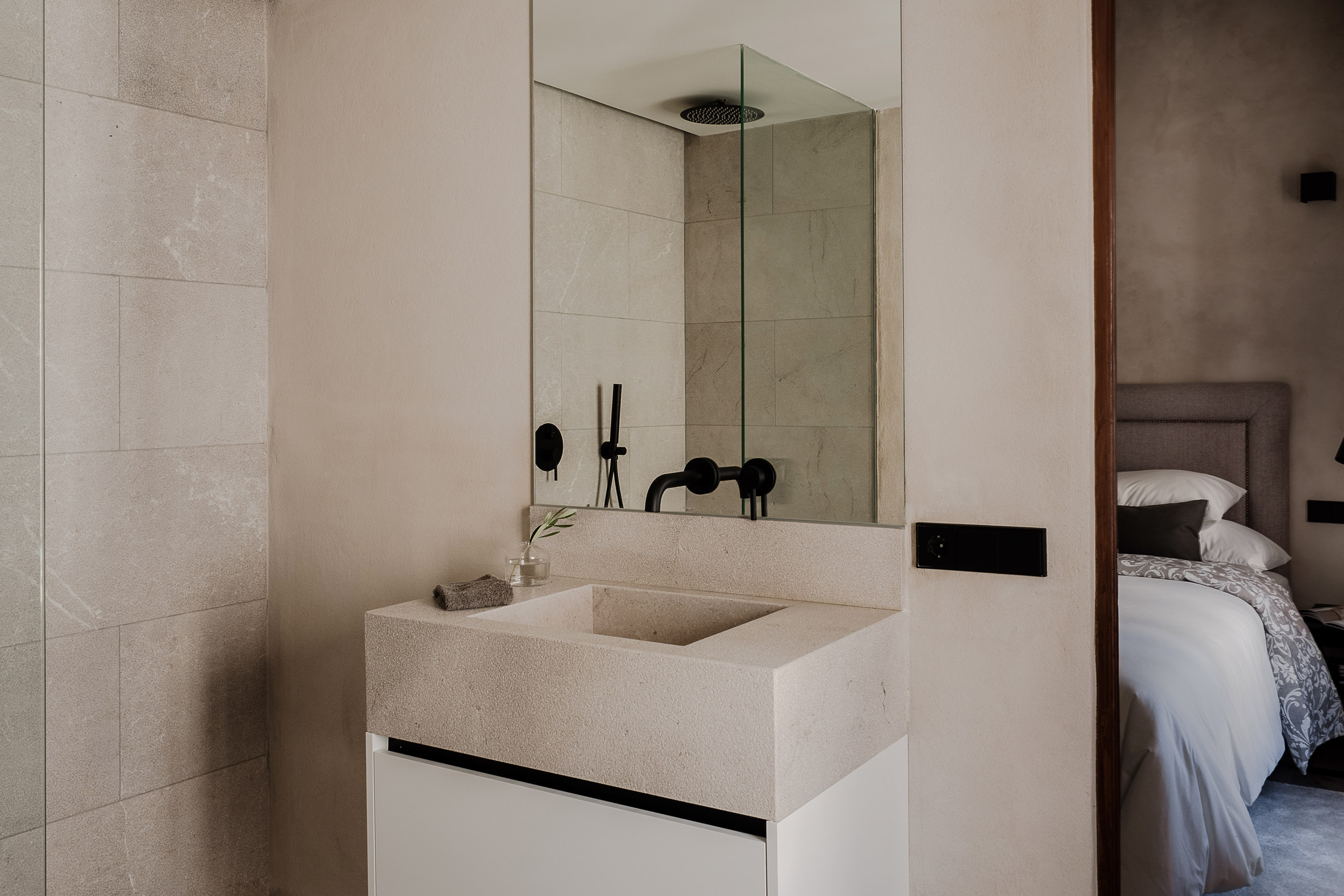 chambre avec salle de bain décoration rustique moderne chambre avec salle de bain décoration rustique moderne