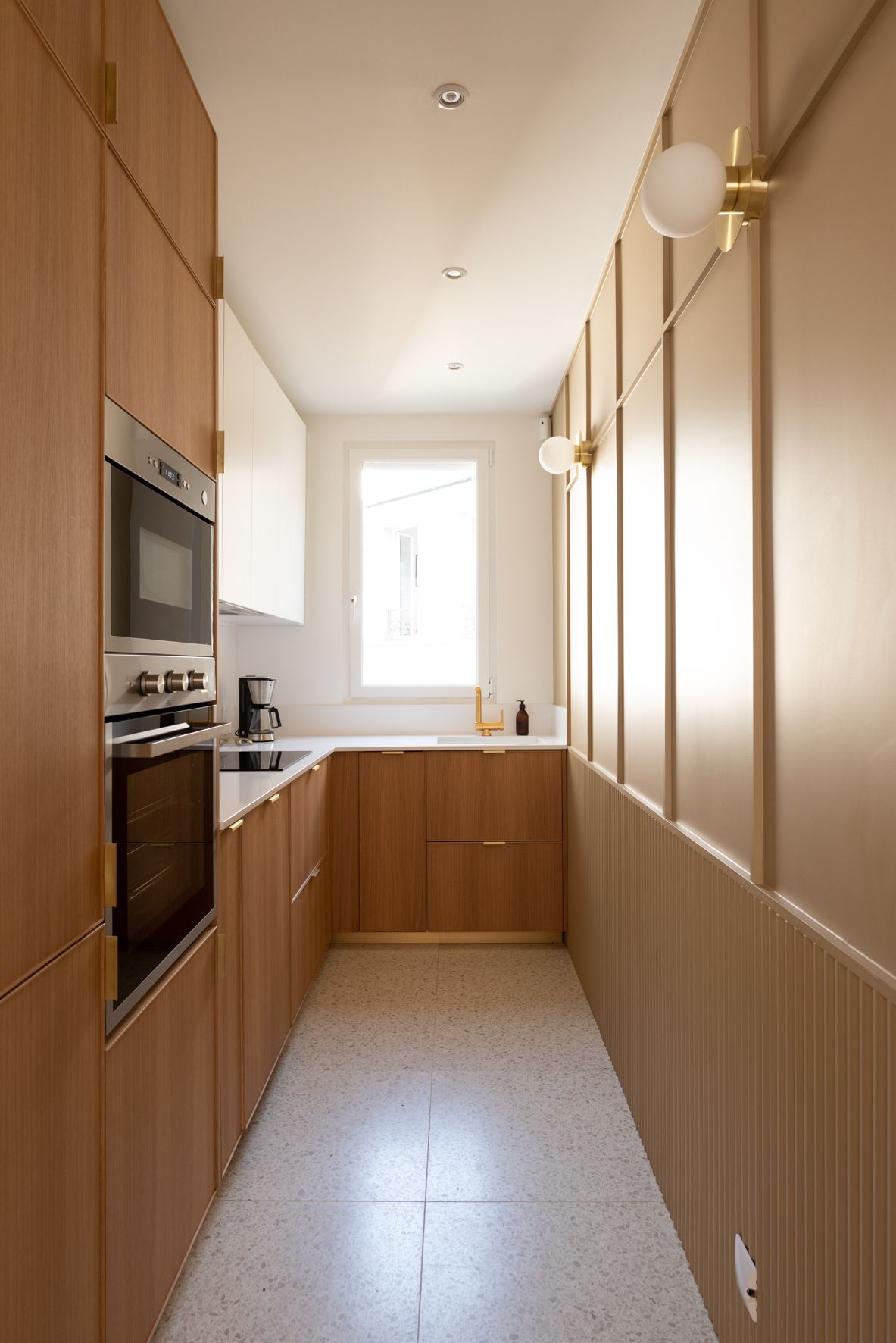 cuisine design bois appartement Paris