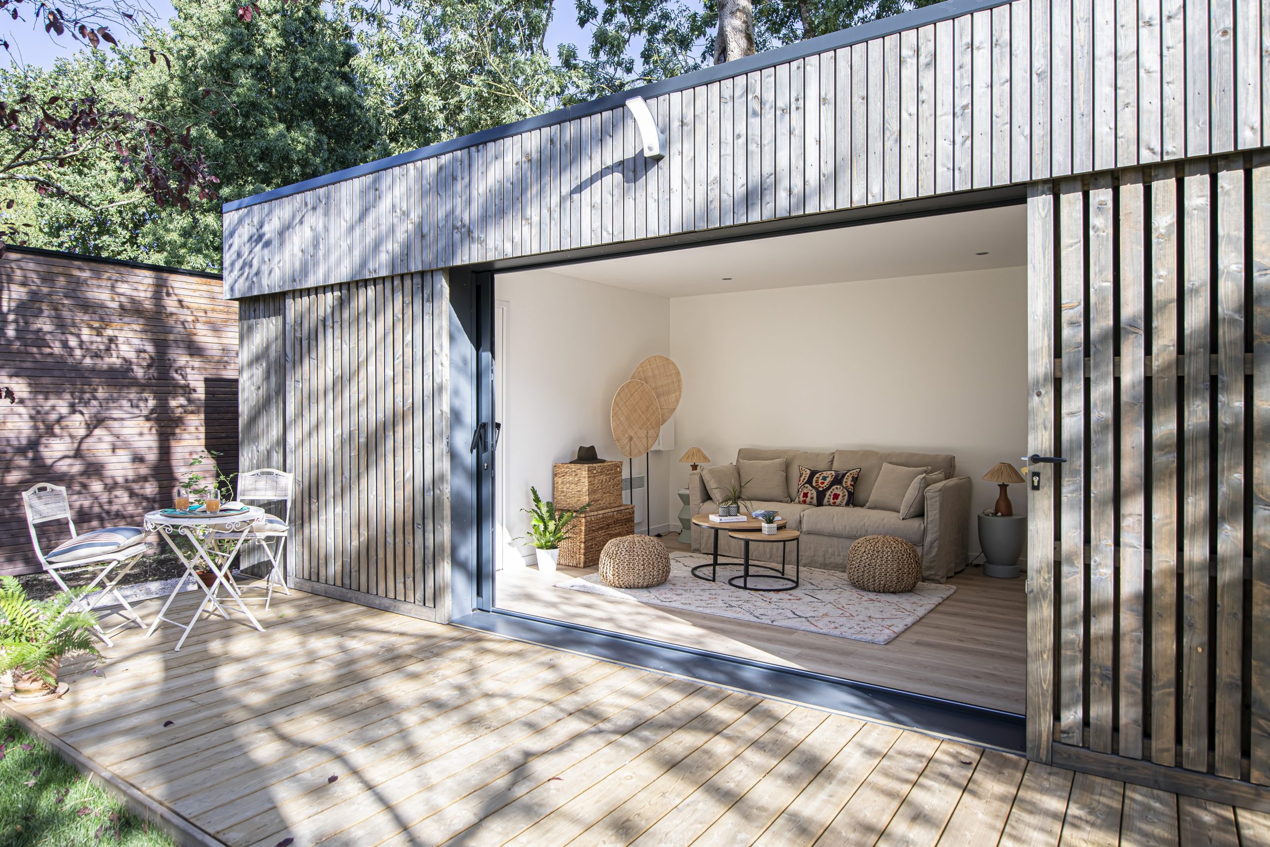 maison bois avec terrasse bois